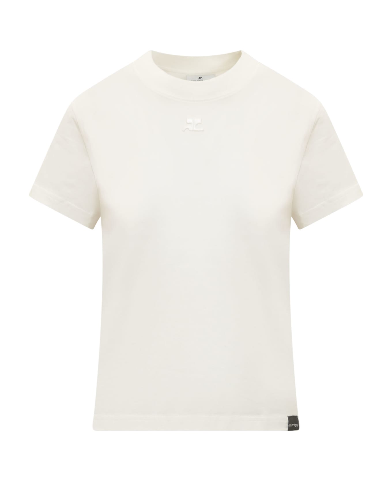 Courrèges T-shirt With Logo - Heritage White