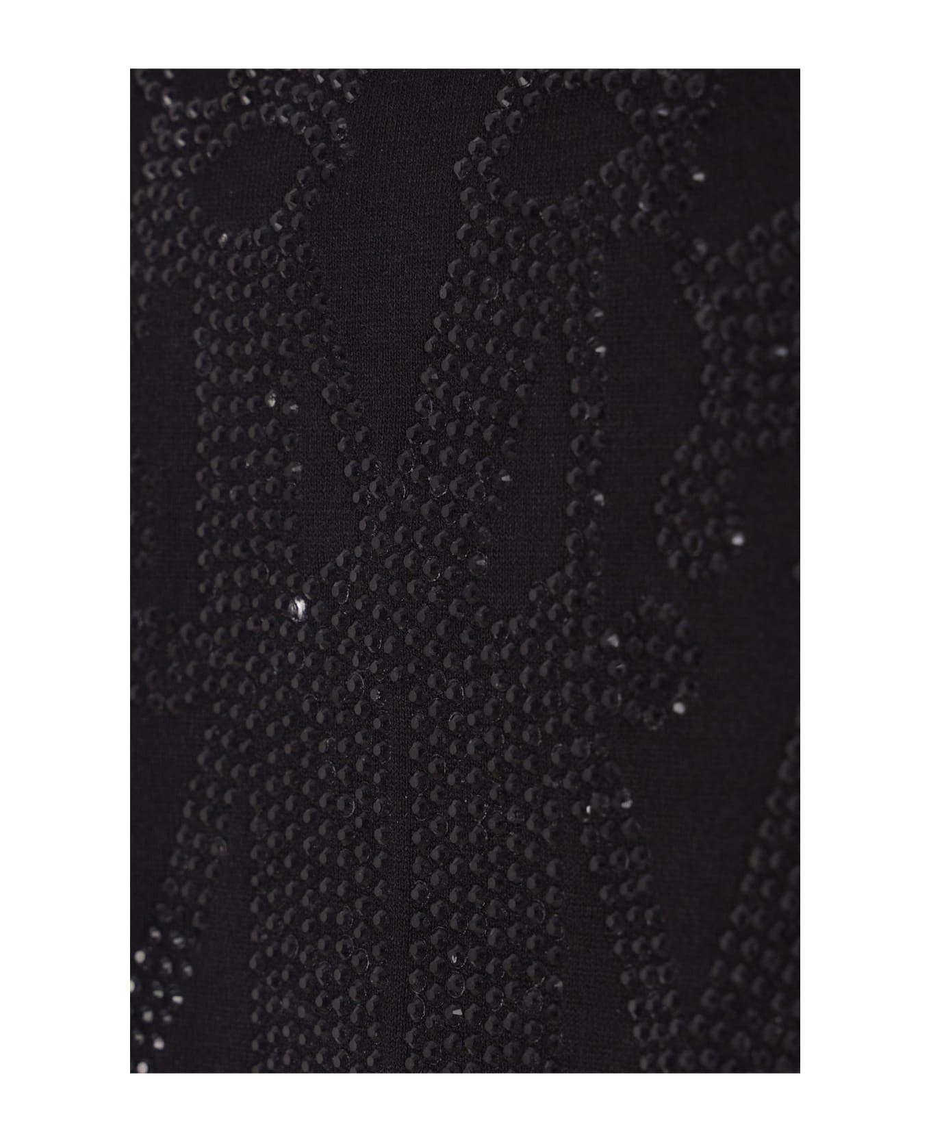 Max Mara Cotton T-shirt With M Monogram Print - BLACK