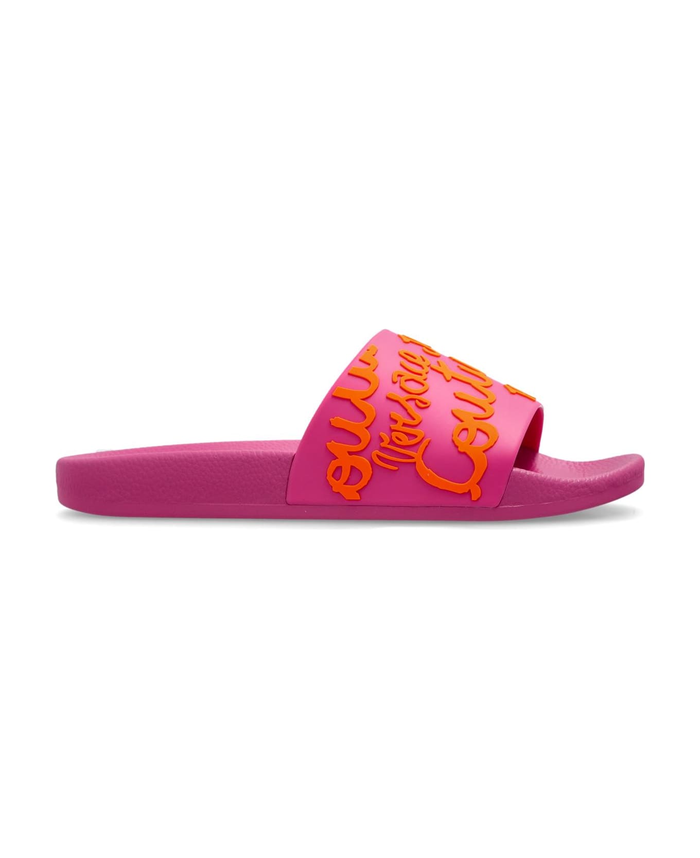 Versace Jeans Couture Rubber Slides - FLAMINGO + TIGER