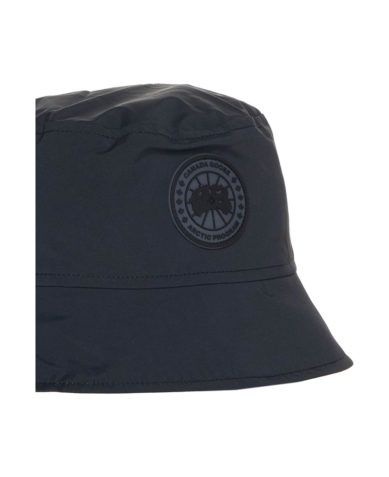 Canada Goose Logo Patch Bucket Hat - BLACK/NEUTRALS