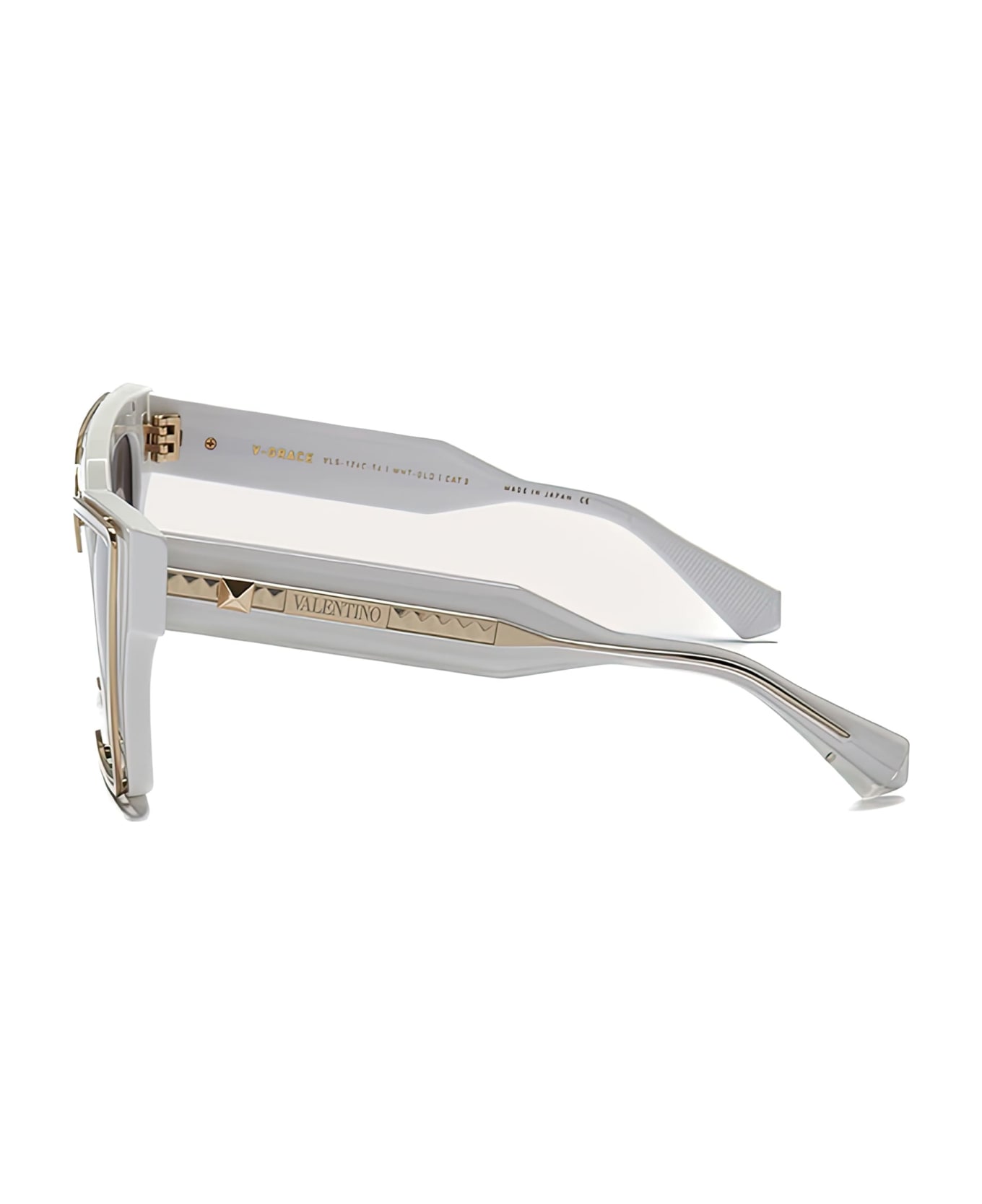 Valentino Eyewear V-grace - White / Light Gold RB2027 Sunglasses - White