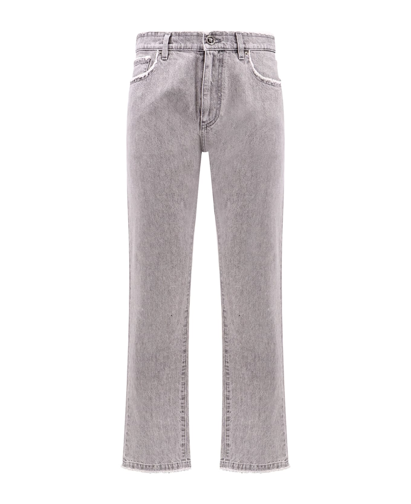 Versace Grey Denim Jeans - Grey