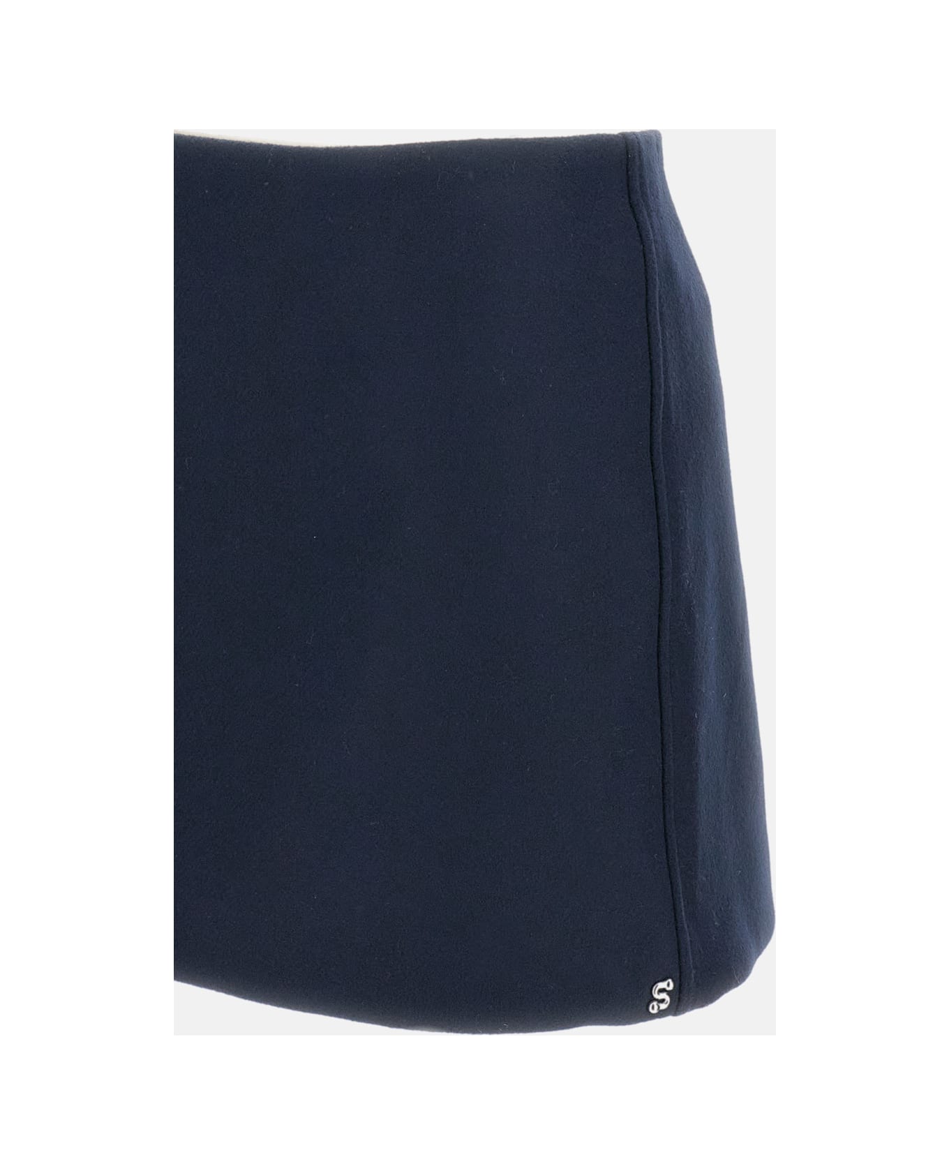 SportMax Low-rise Wool Mini Skirt - Blue