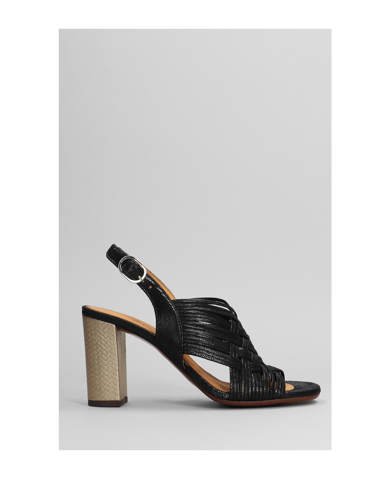 Chie Mihara Biya Sandals In Black Leather - black
