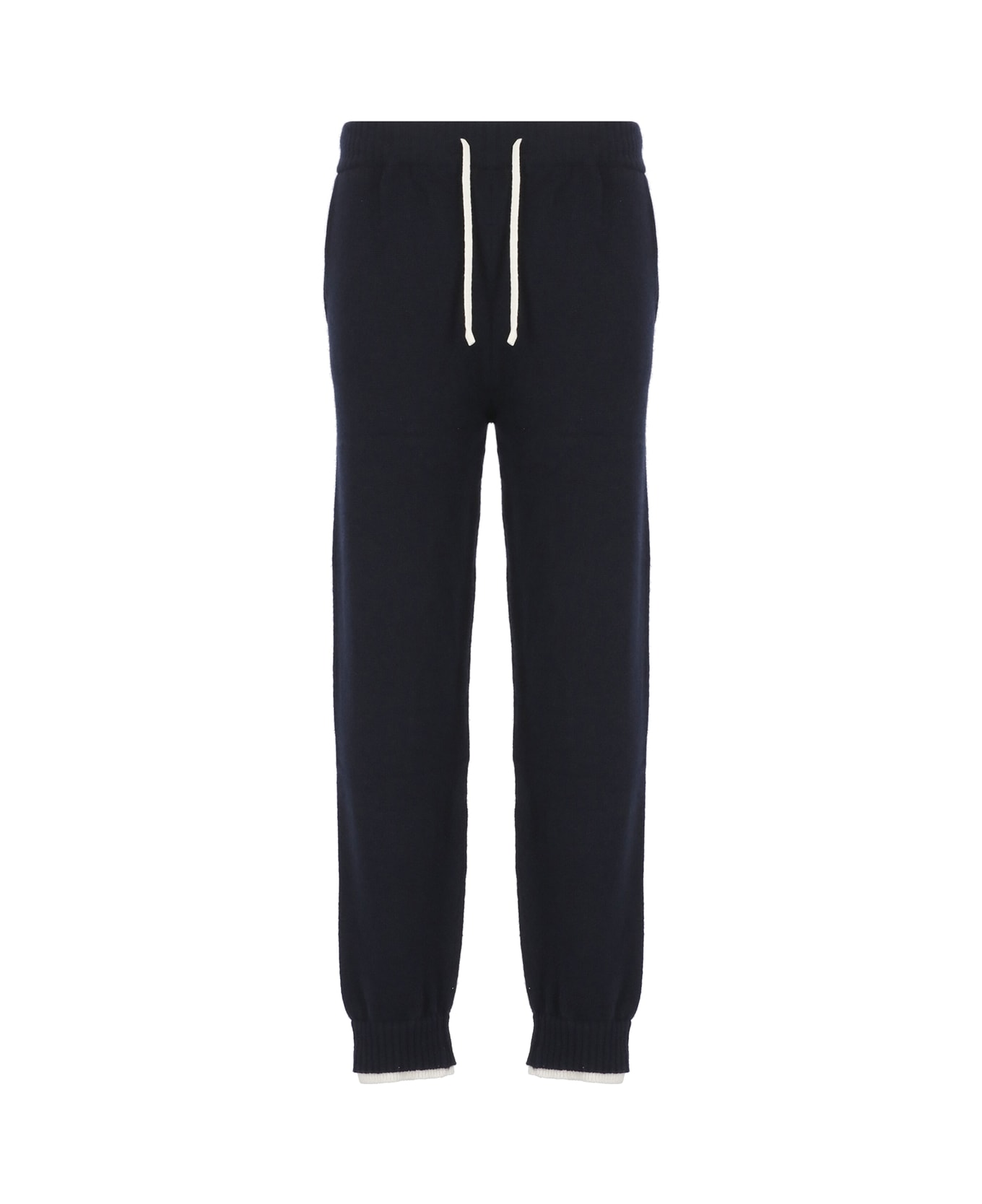 MSGM Wool And Cashmere Pants - Blue