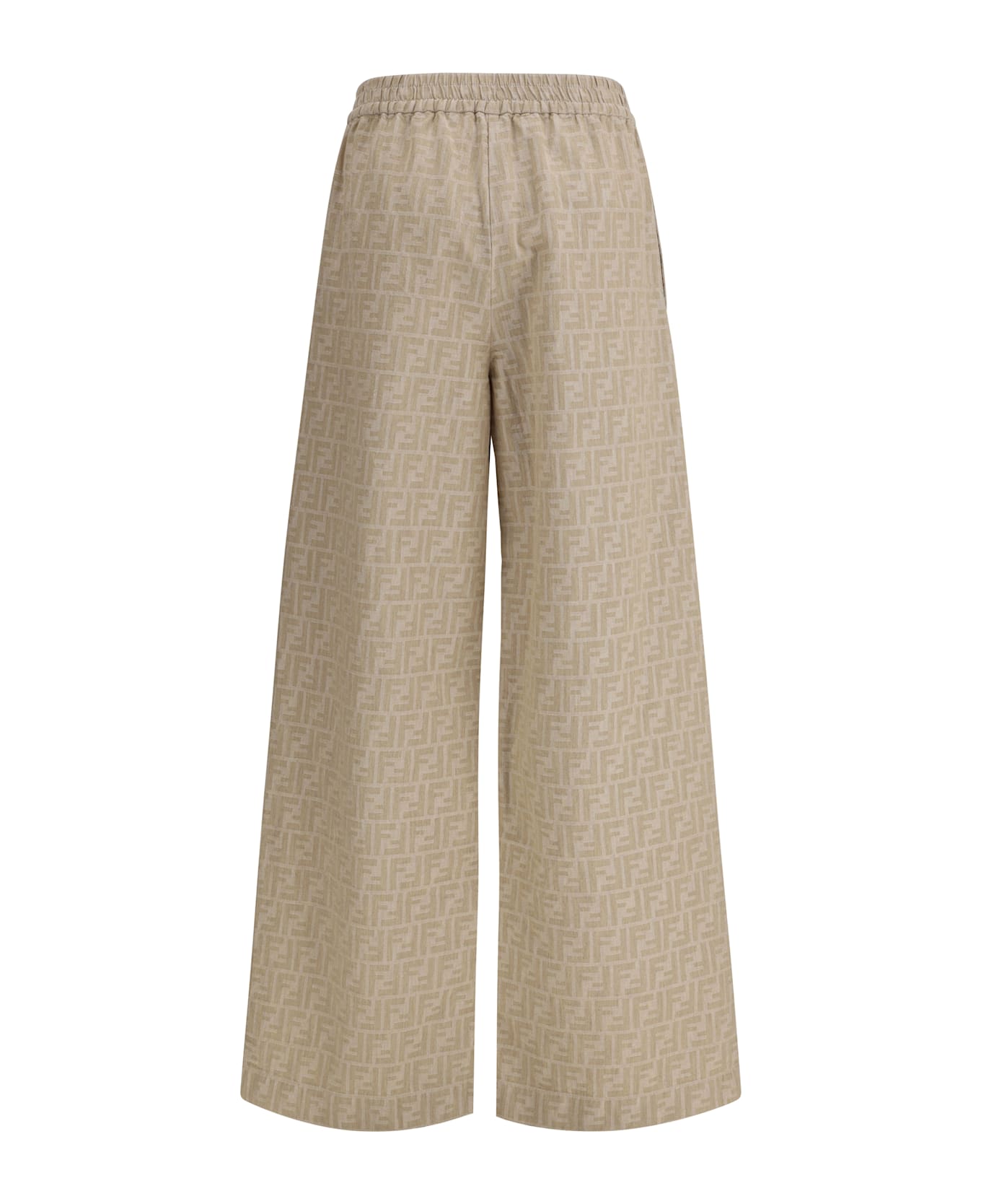 Fendi Chambray Pants - Saz Raffia