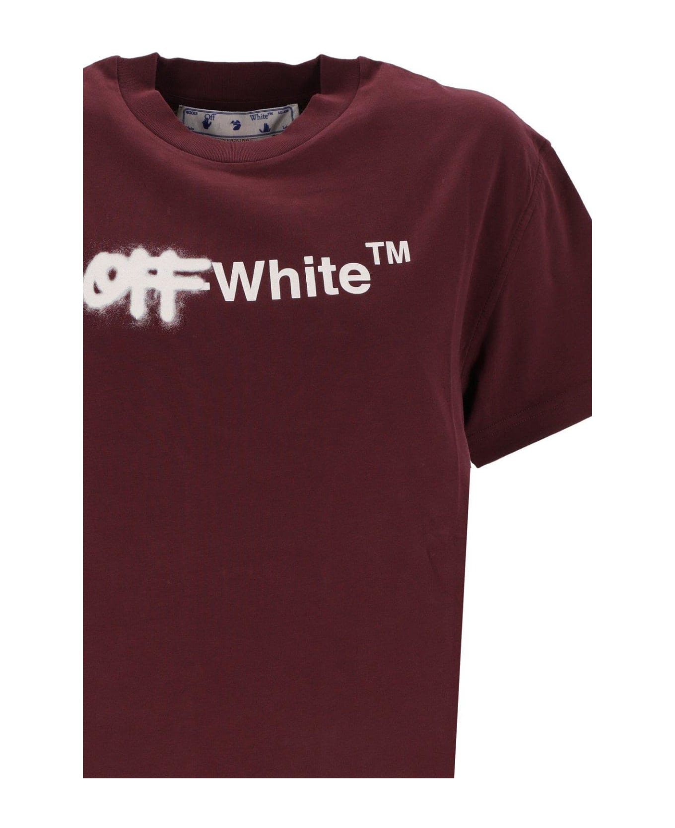 Off-White Logo Printed Crewneck T-shirt Tシャツ
