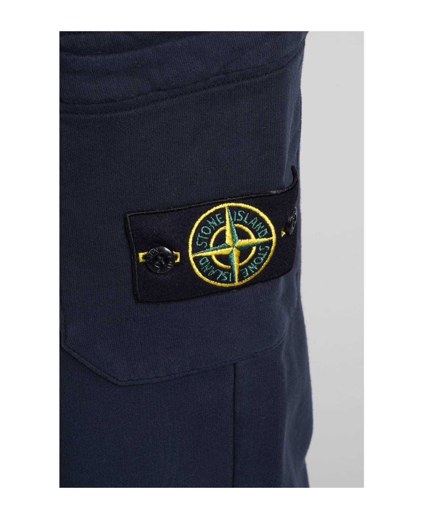 Stone Island Pants In Blue Cotton - Navy blue