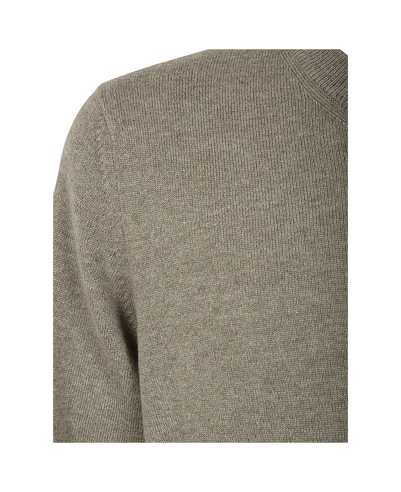 Brunello Cucinelli Long Sleeves Crew Neck Sweater - Olive Tree