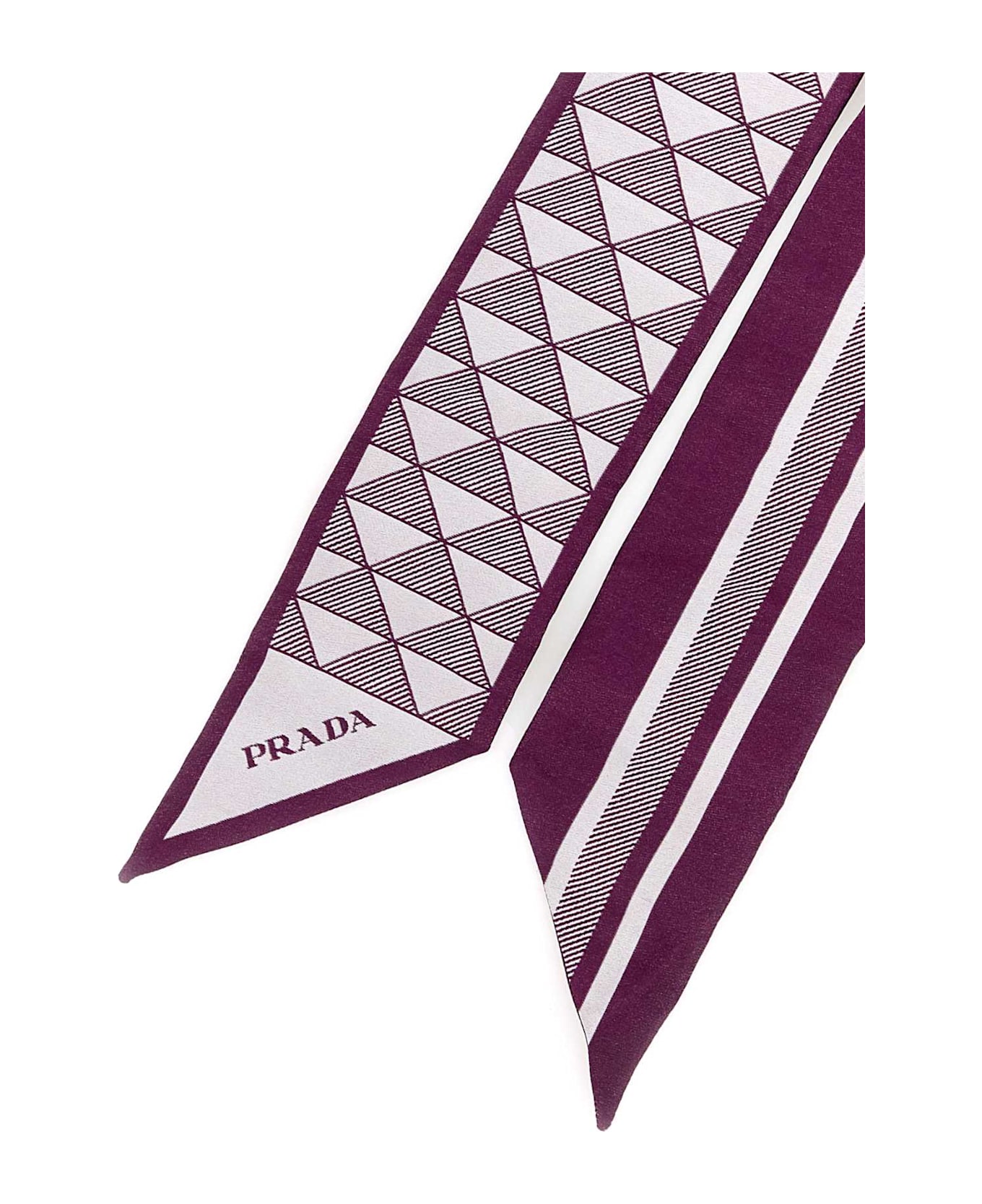 Prada Embroidered Silk Foulard - MALVA