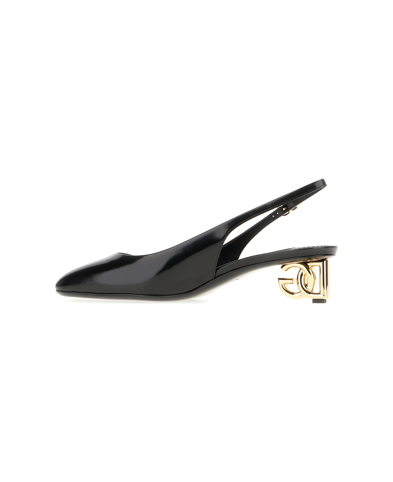 Dolce & Gabbana Black Leather Pumps - BLACK ハイヒール