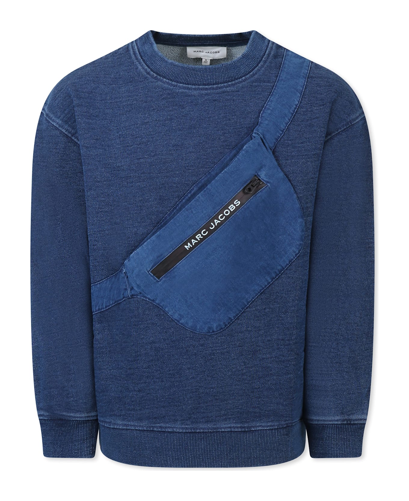 Marc Jacobs Blue Sweatshirt For Boy With Logo - Blue