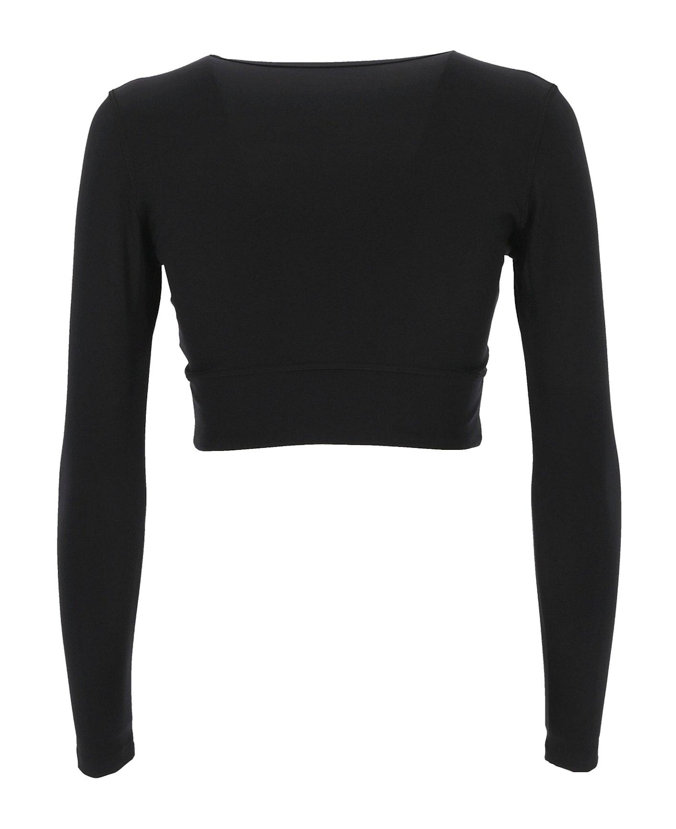 Balenciaga Activewear Long-sleeved Sports Bra - Black トップス