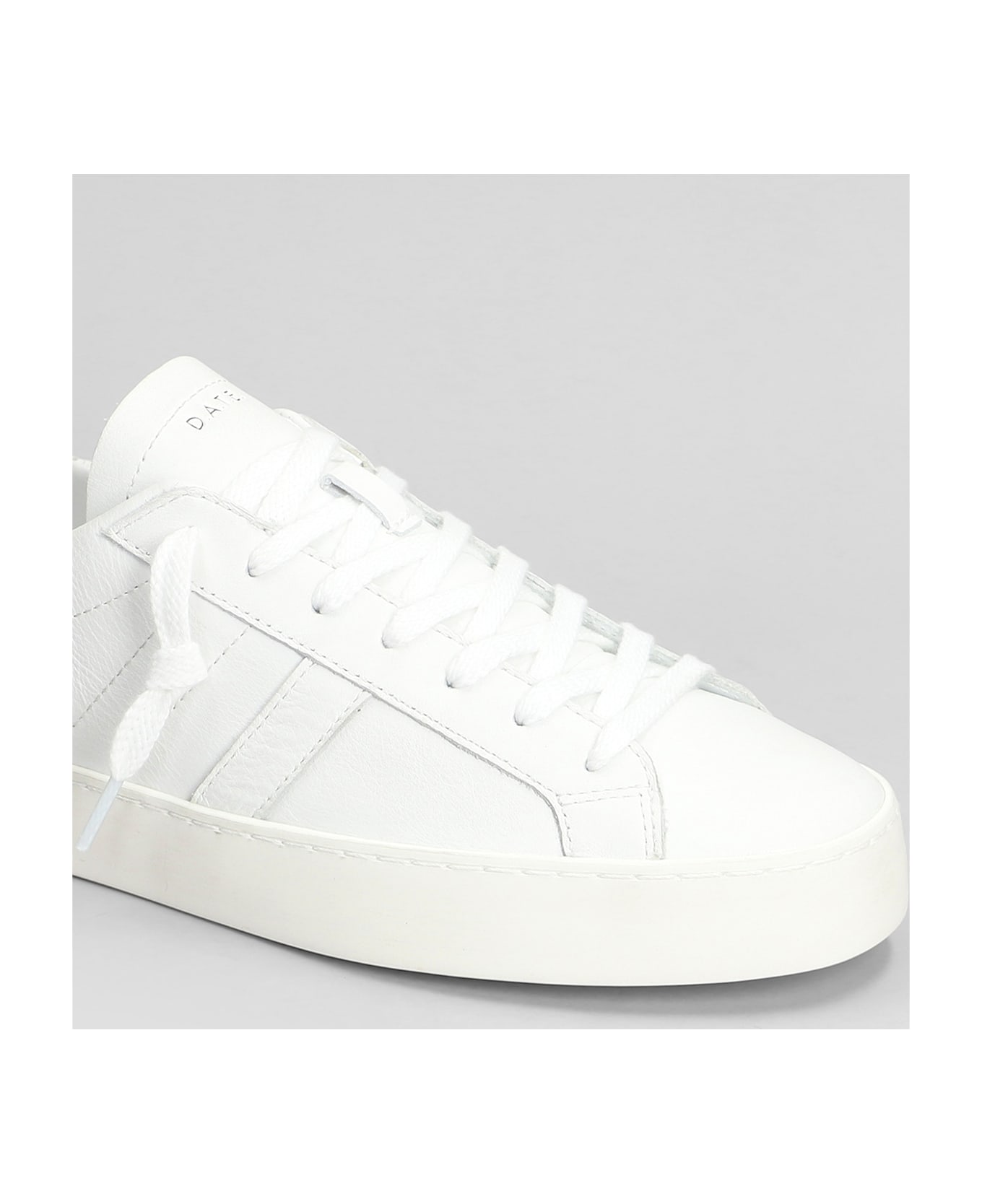 D.A.T.E. Hill Low Sneakers In White Leather - white