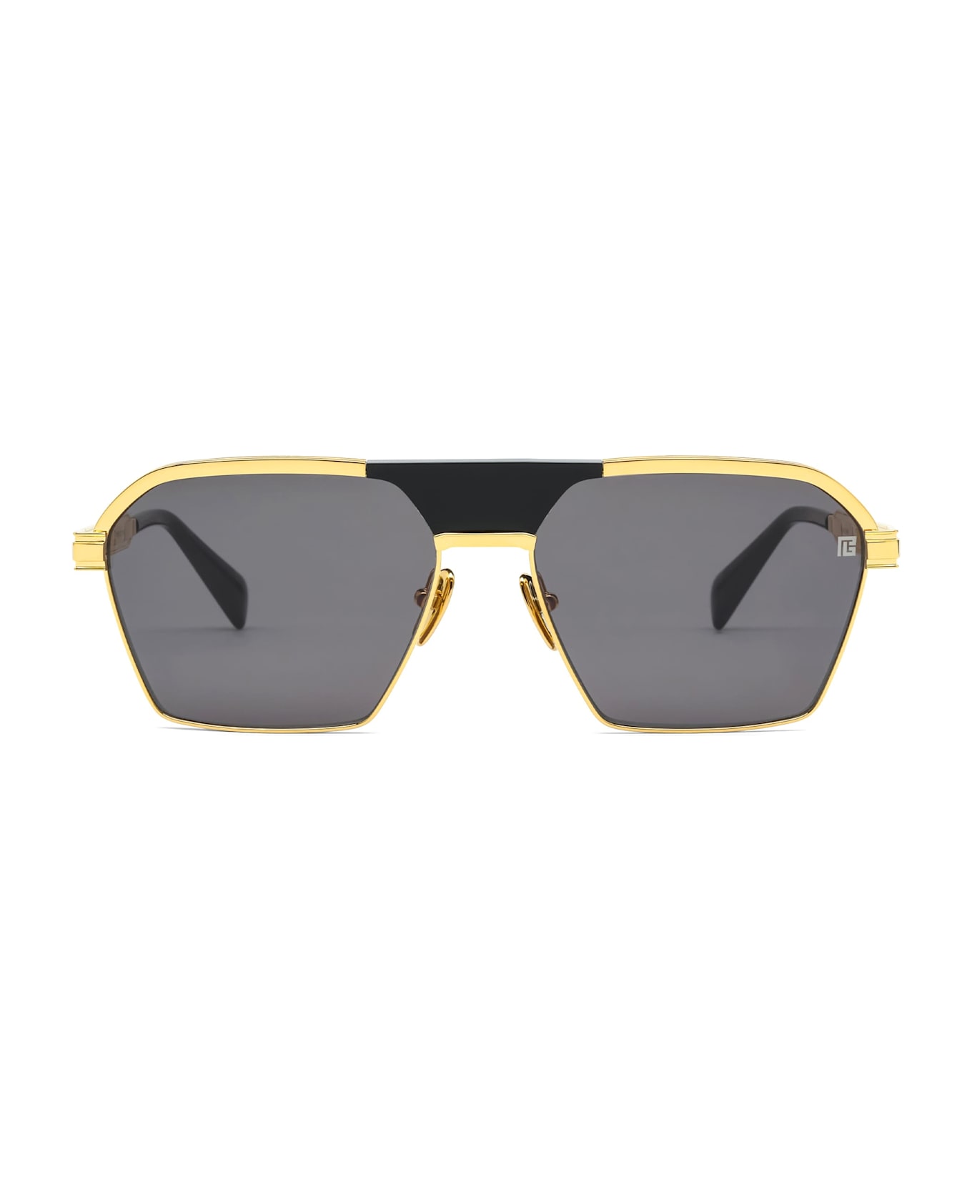 Balmain Sergeant - 18k Gold / Black Sunglasses - Black/gold