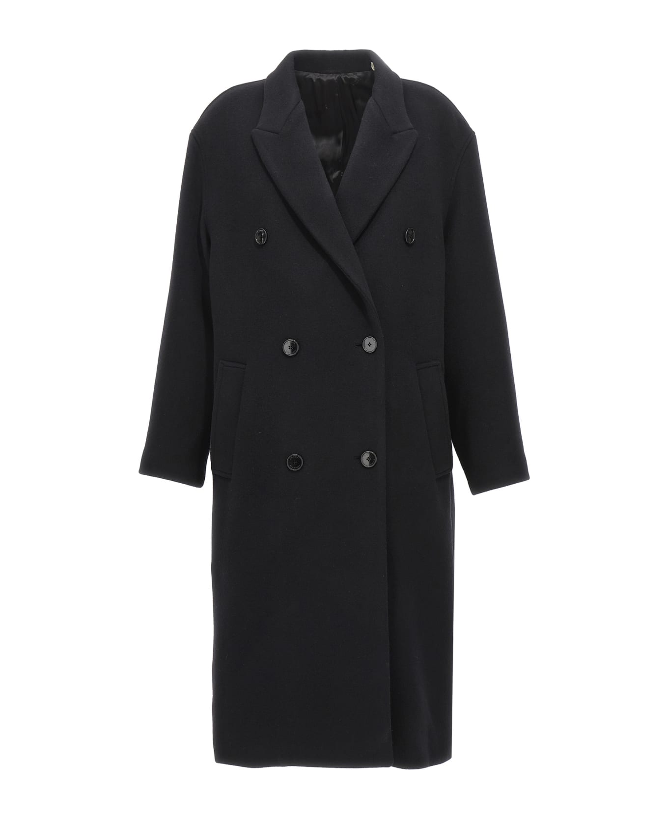 Isabel Marant Theodore Wool Coat - BLACK