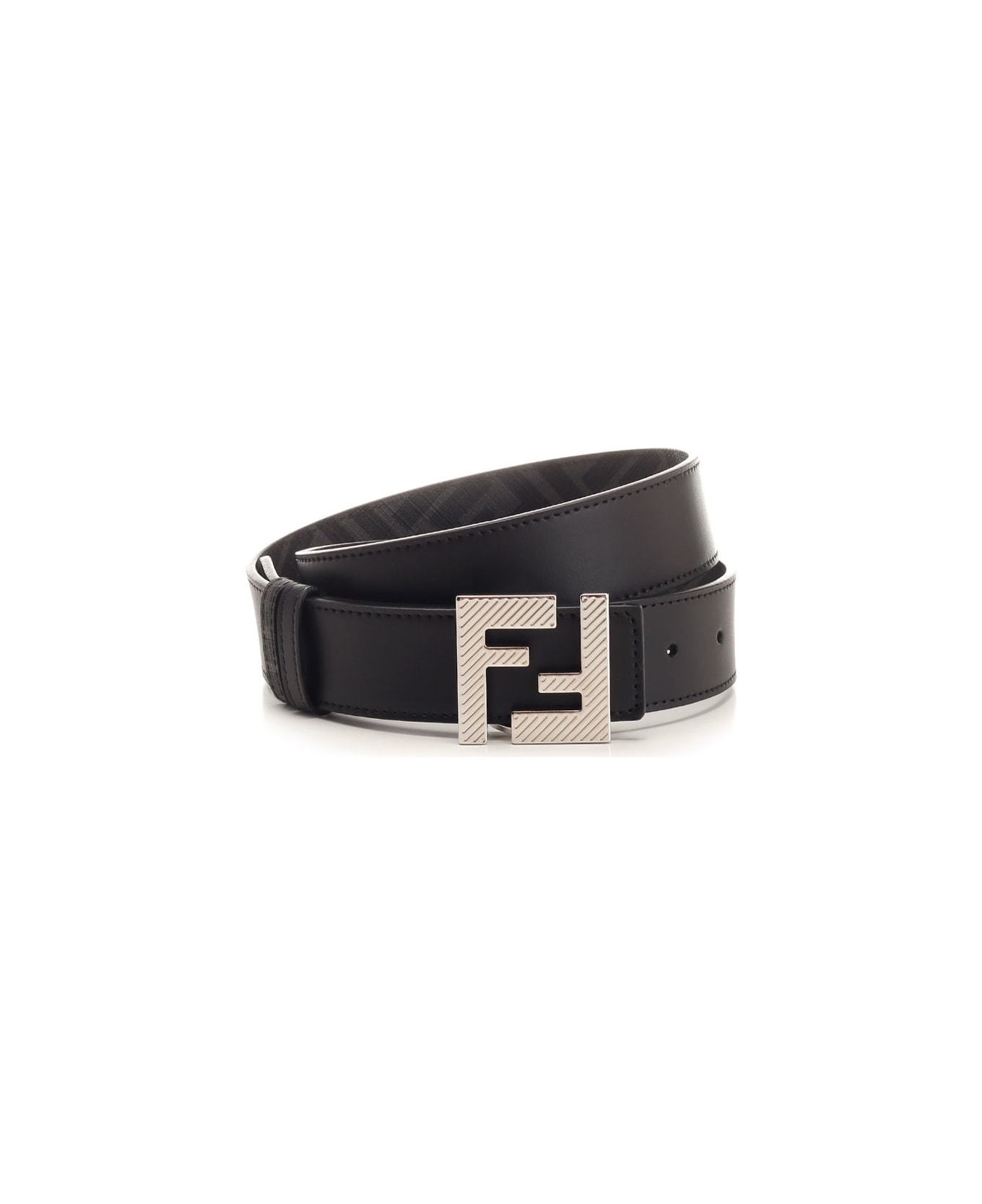 Fendi "squared Ff" Belt - Black