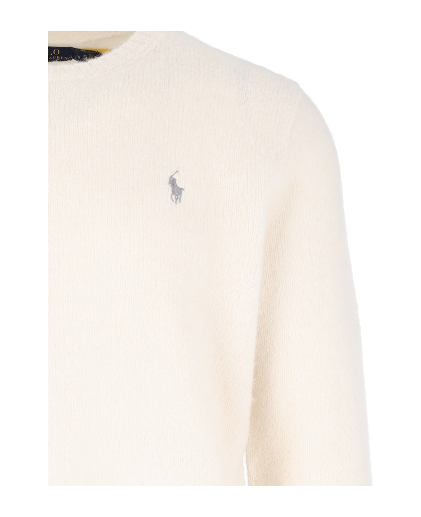 Polo Ralph Lauren Logo Crew Neck Sweater - Crema