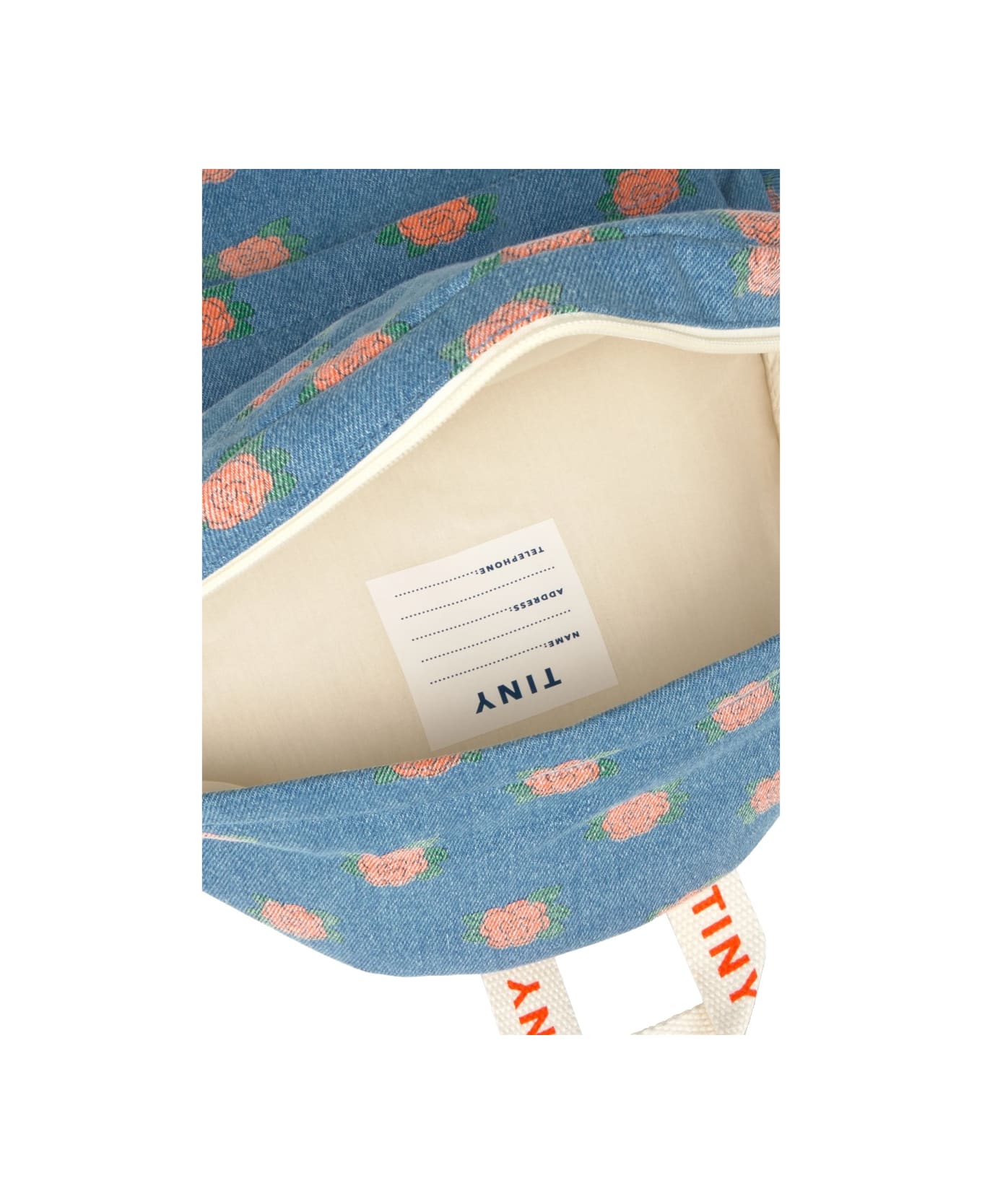 TinyCottons Backpack "camelias" - BLUE