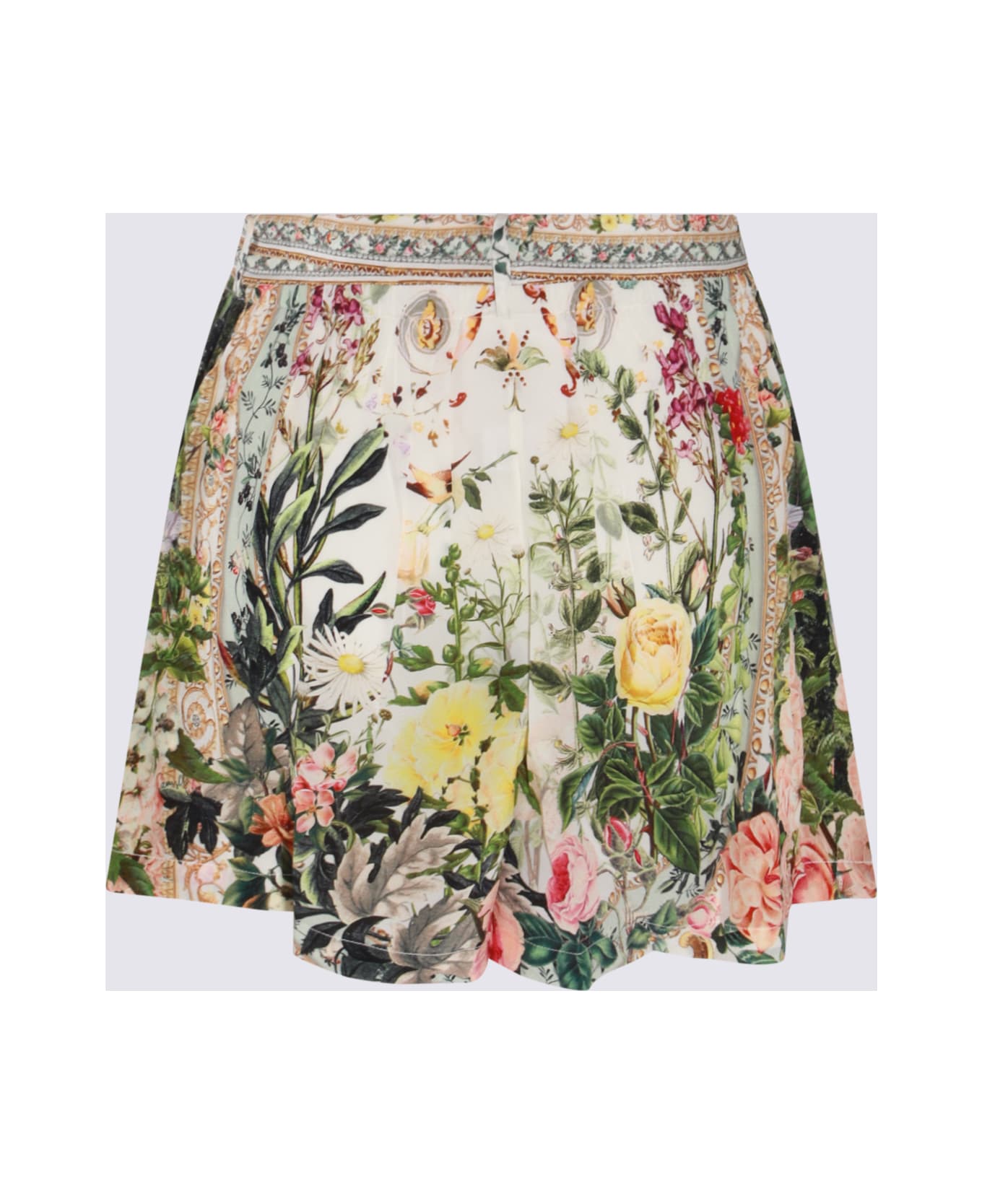 Camilla Multicolor Silk Shorts ショートパンツ