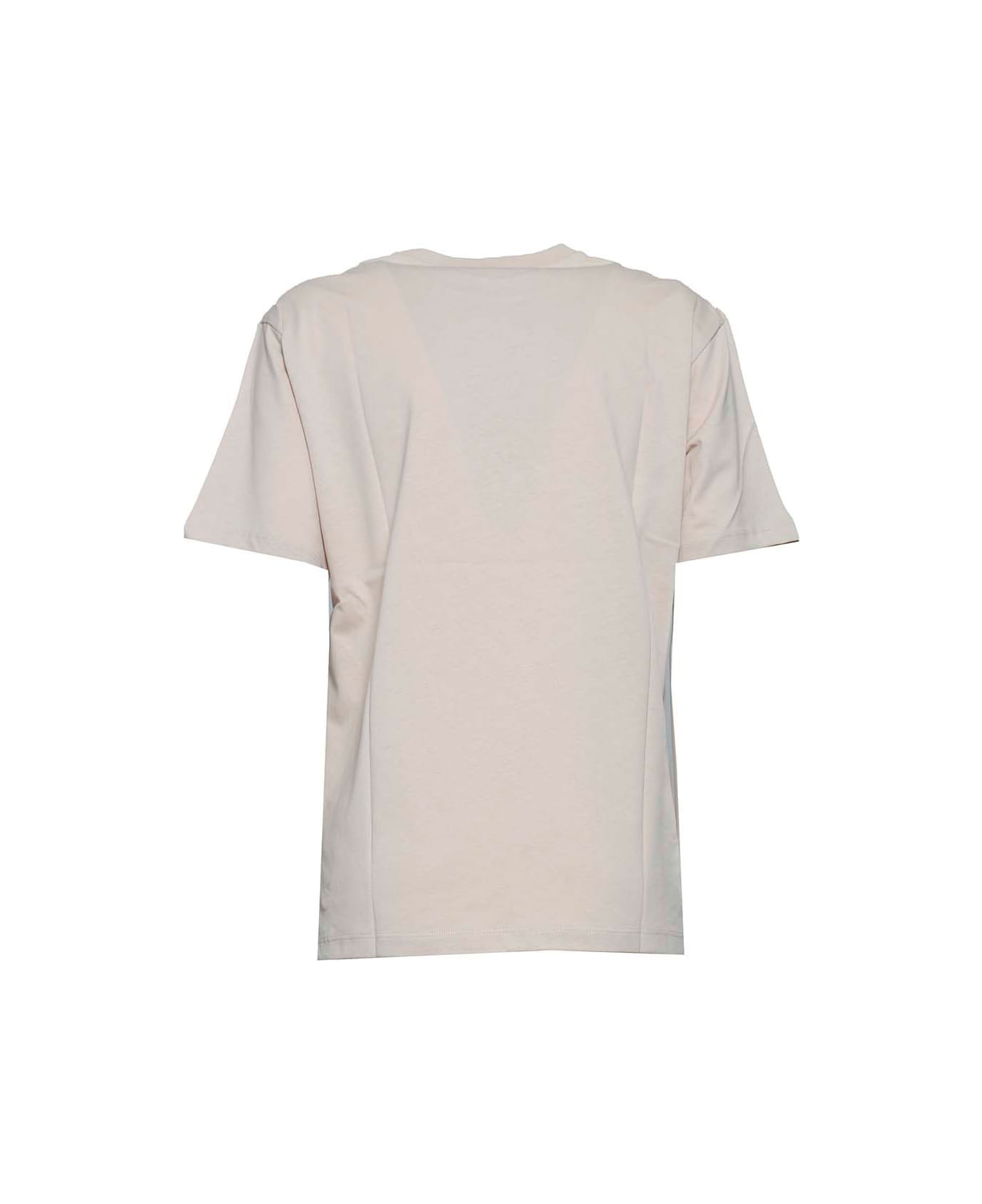 MSGM Patch-pocket Crewneck T-shirt - Beige