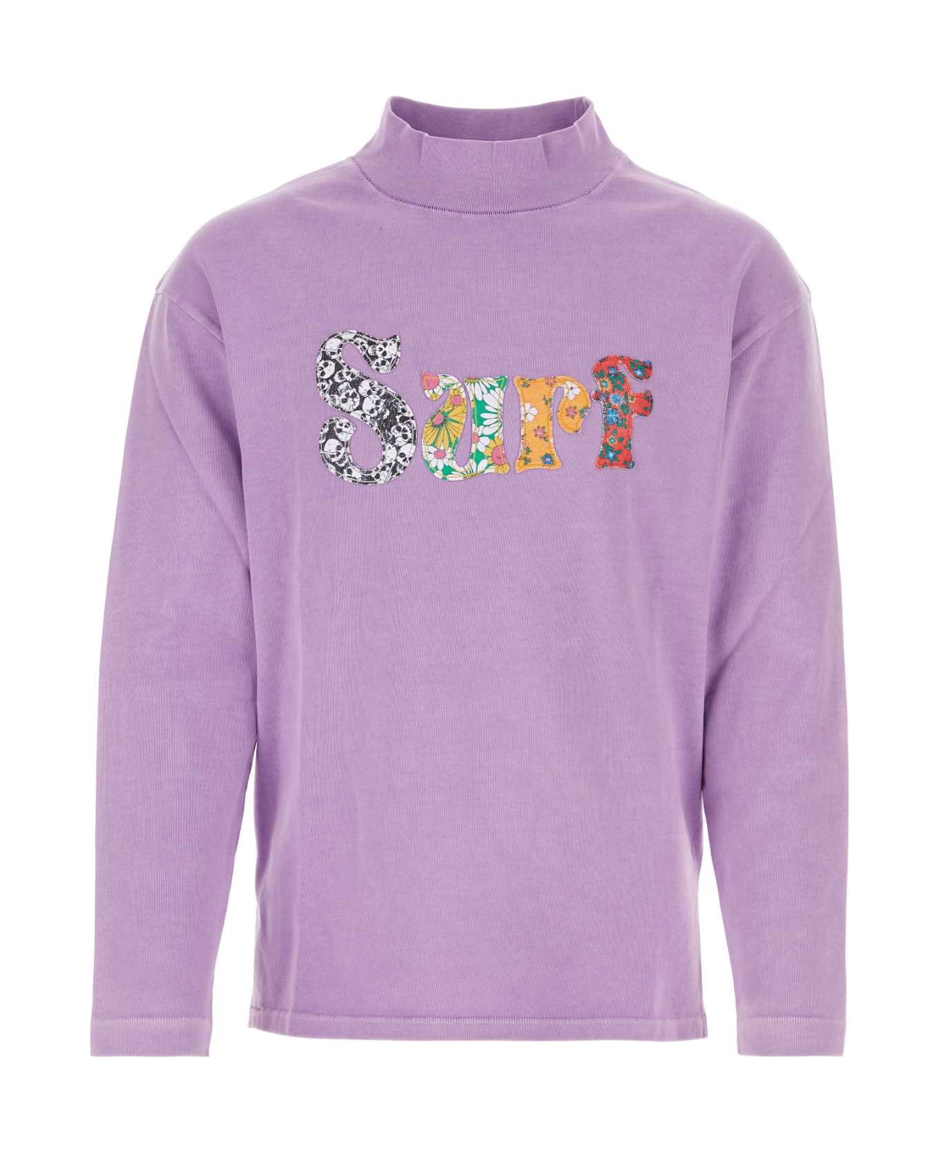 ERL Lilac Cotton Sweatshirt - PURPLE