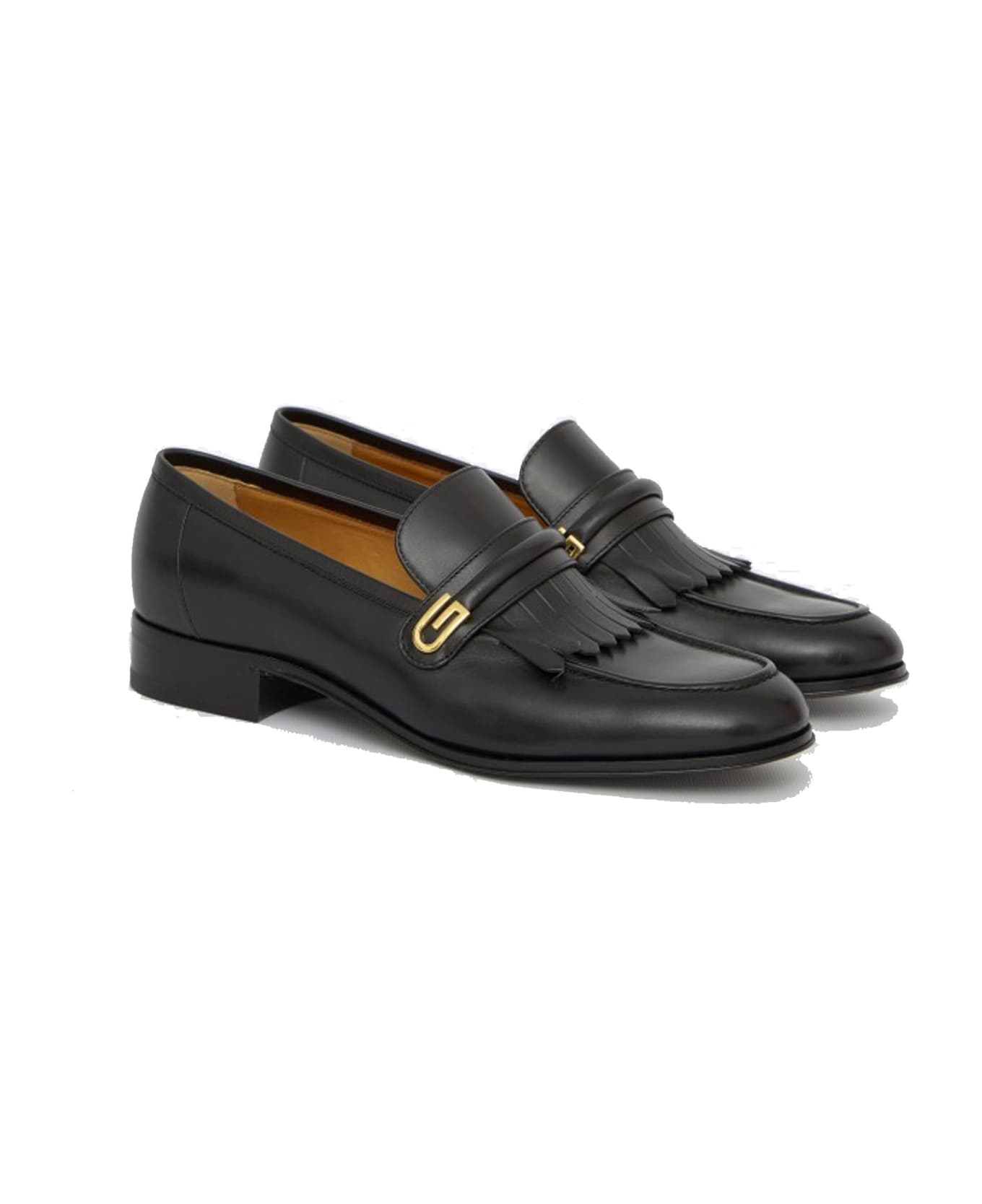 Gucci Leather Loafers - Black ローファー＆デッキシューズ
