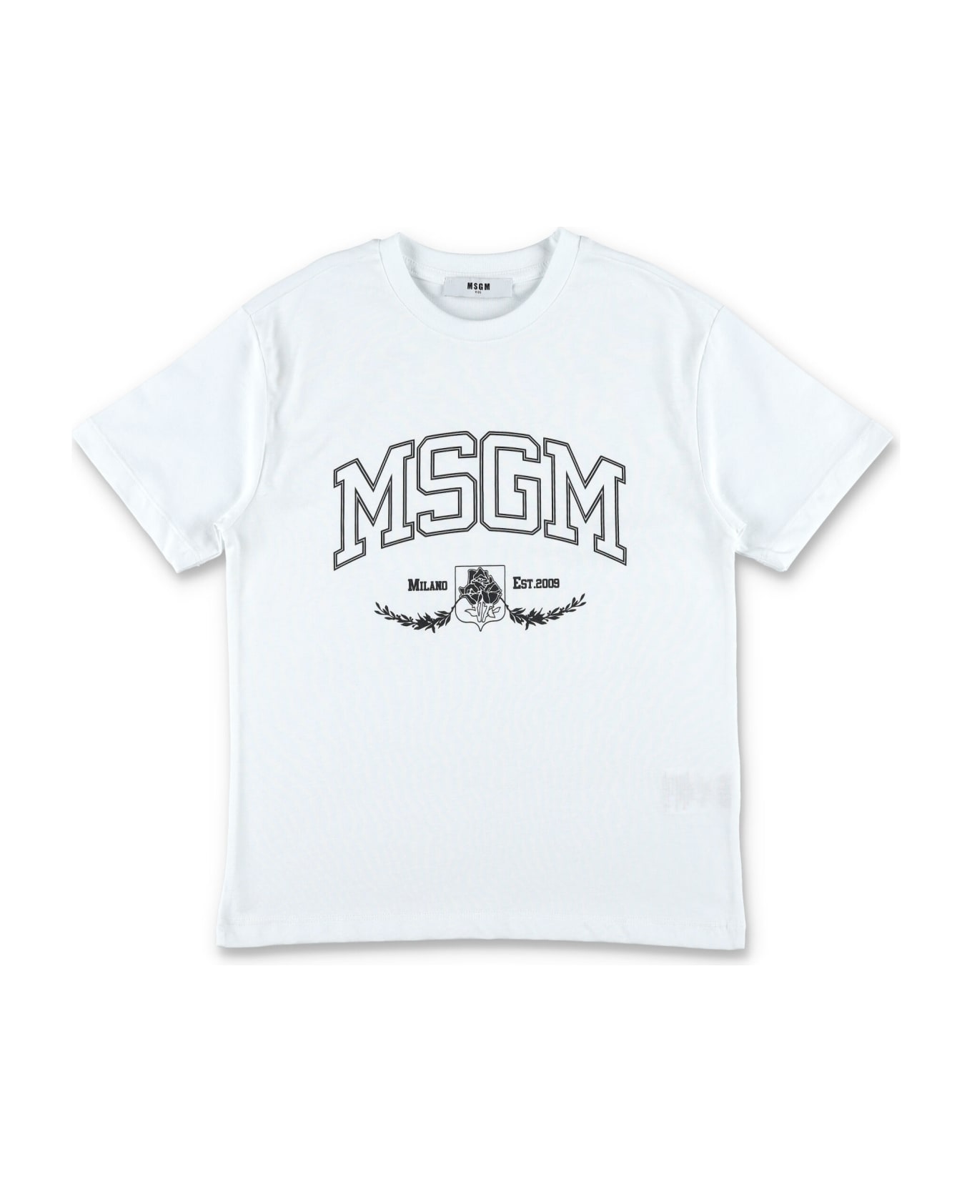 MSGM Logo T-shirt - BIANCO/WHITE