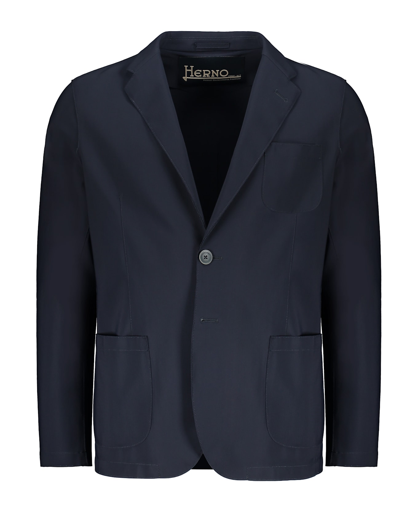 Herno Single-breasted Two-button Blazer - blue