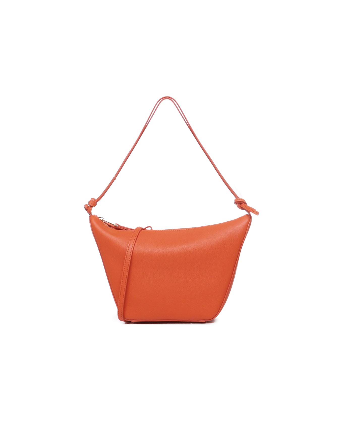 Loewe Mini Haddock Hobo Bag In Calfskin - Vivid orange トートバッグ