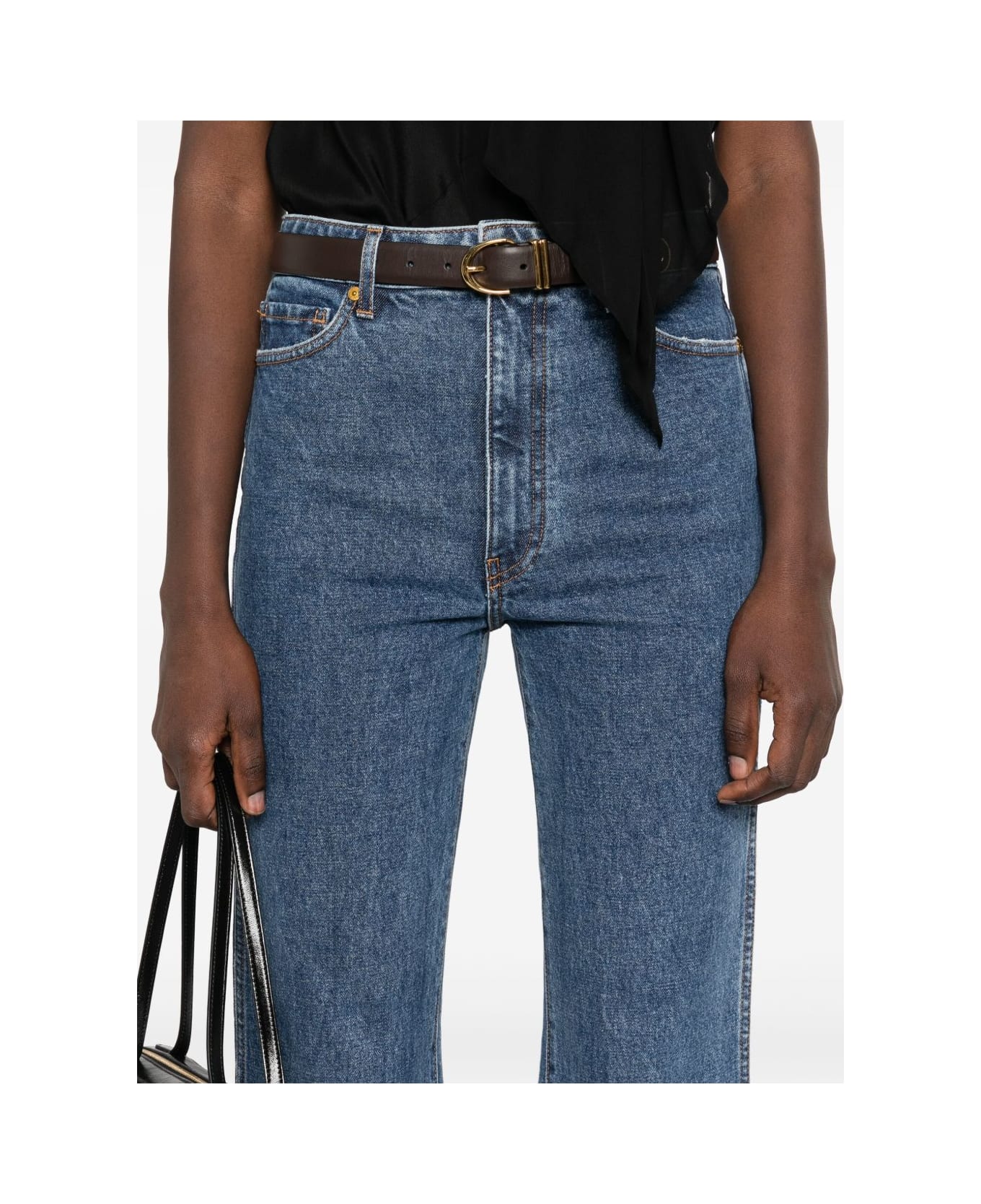 Khaite Danielle Denim Cotton Jeans - Blue