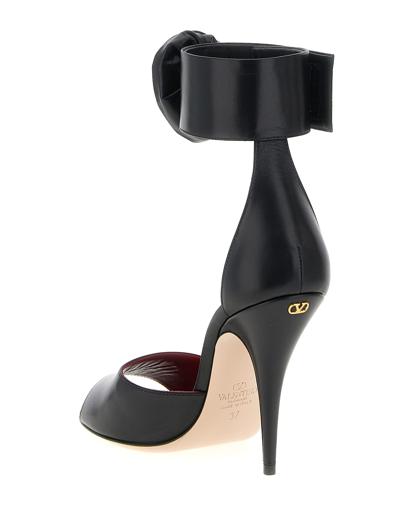 Valentino Garavani 
drip Rose
 Sandals - Black  