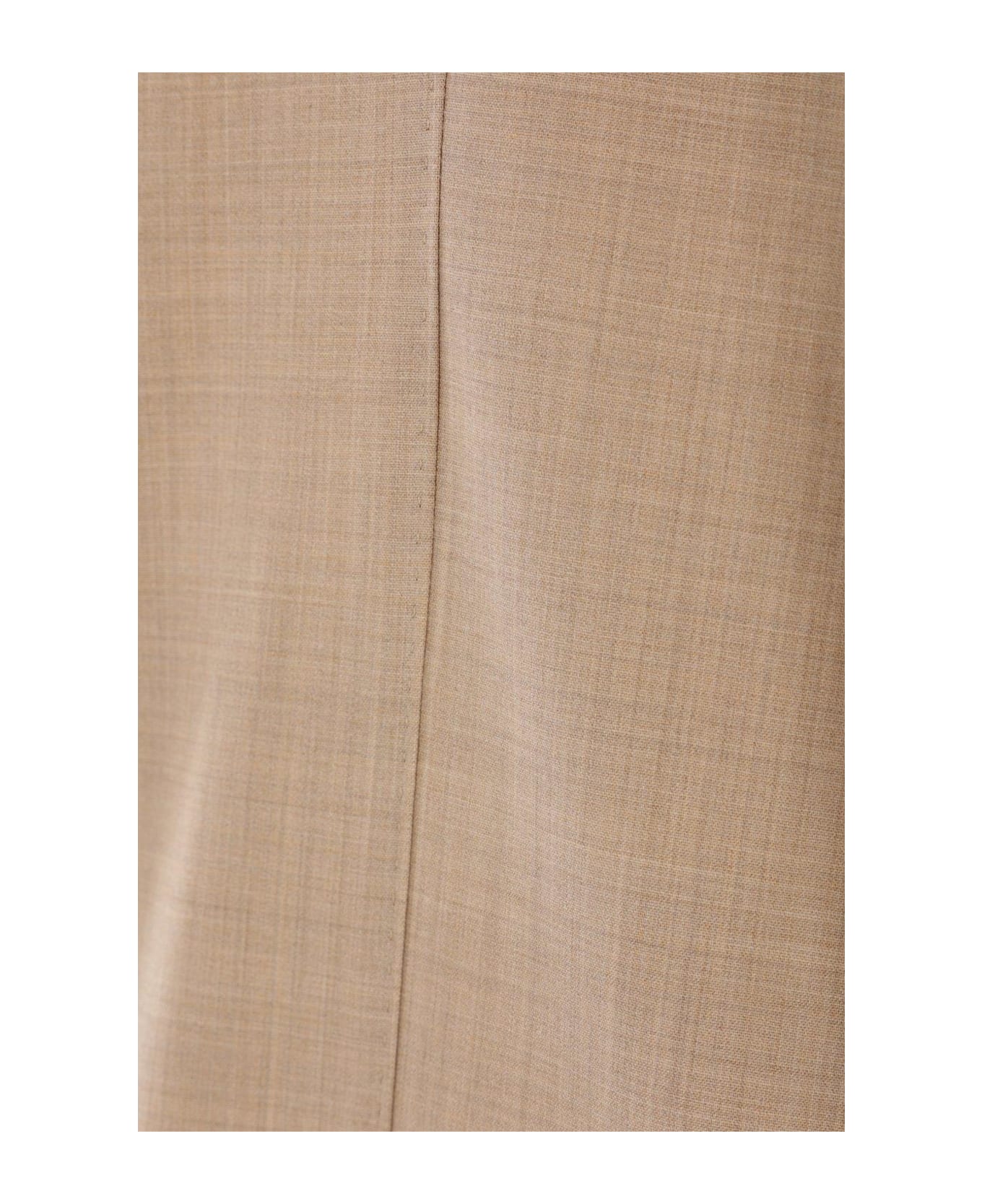Max Mara Double-breasted Long-sleeved Jacket - Beige