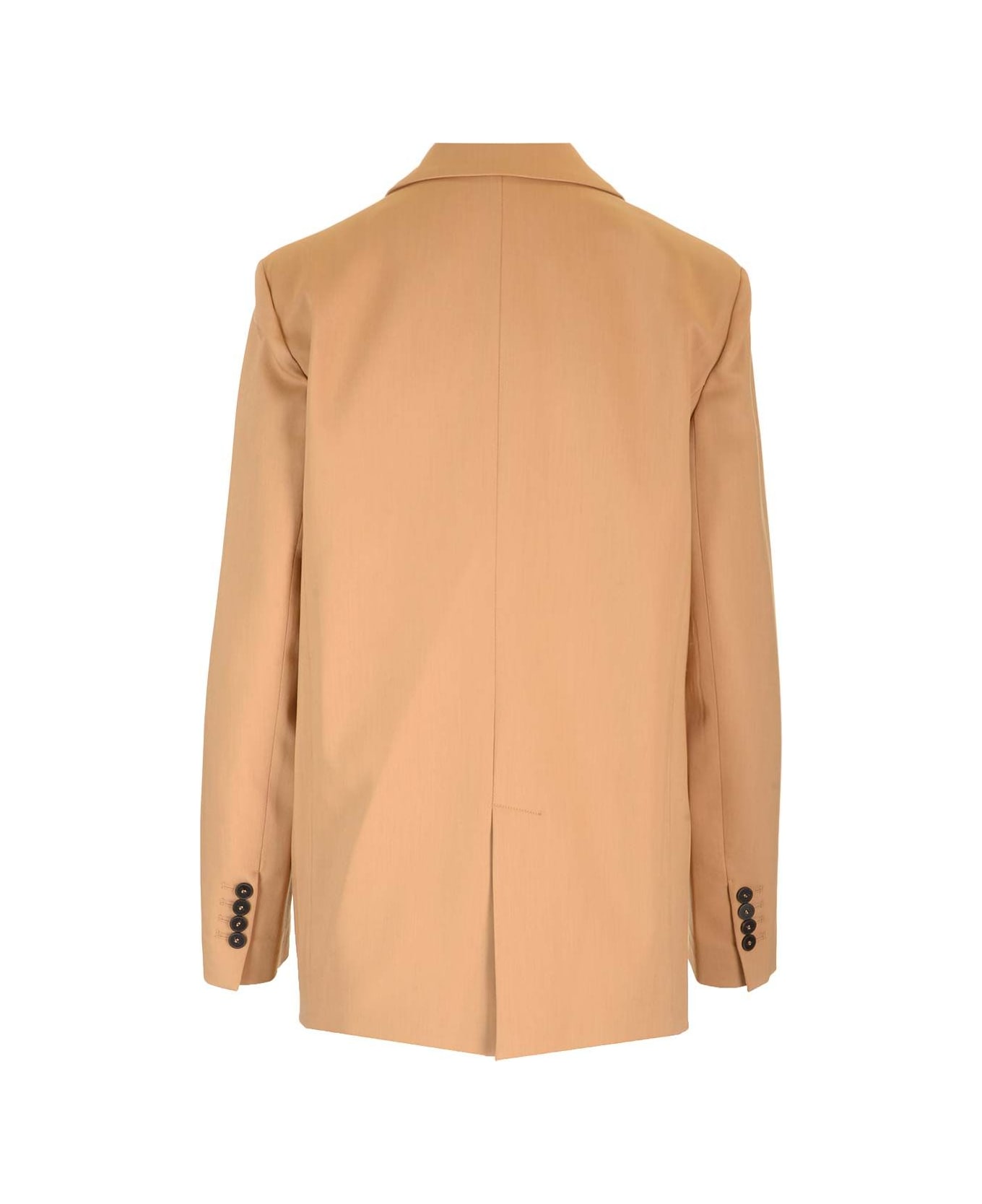 Forte_Forte Viscose Wool Chic Twill Jacket - Beige