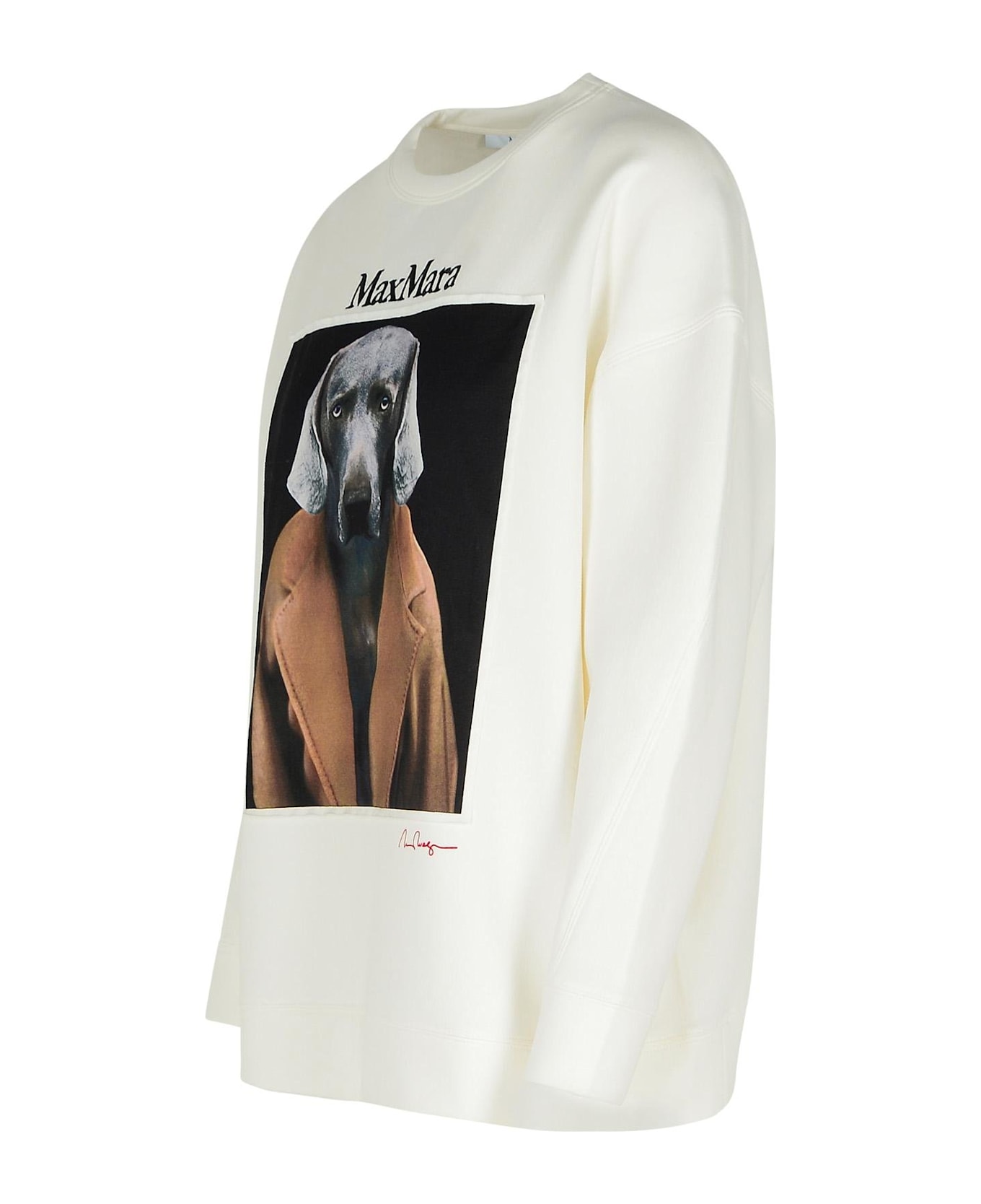 Max Mara Logo Embroidered Crewneck Sweatshirt