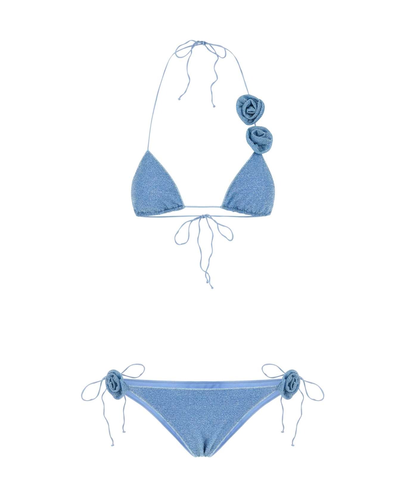 Oseree Light-blue Nylon Blend Bikini - CRYSTAL