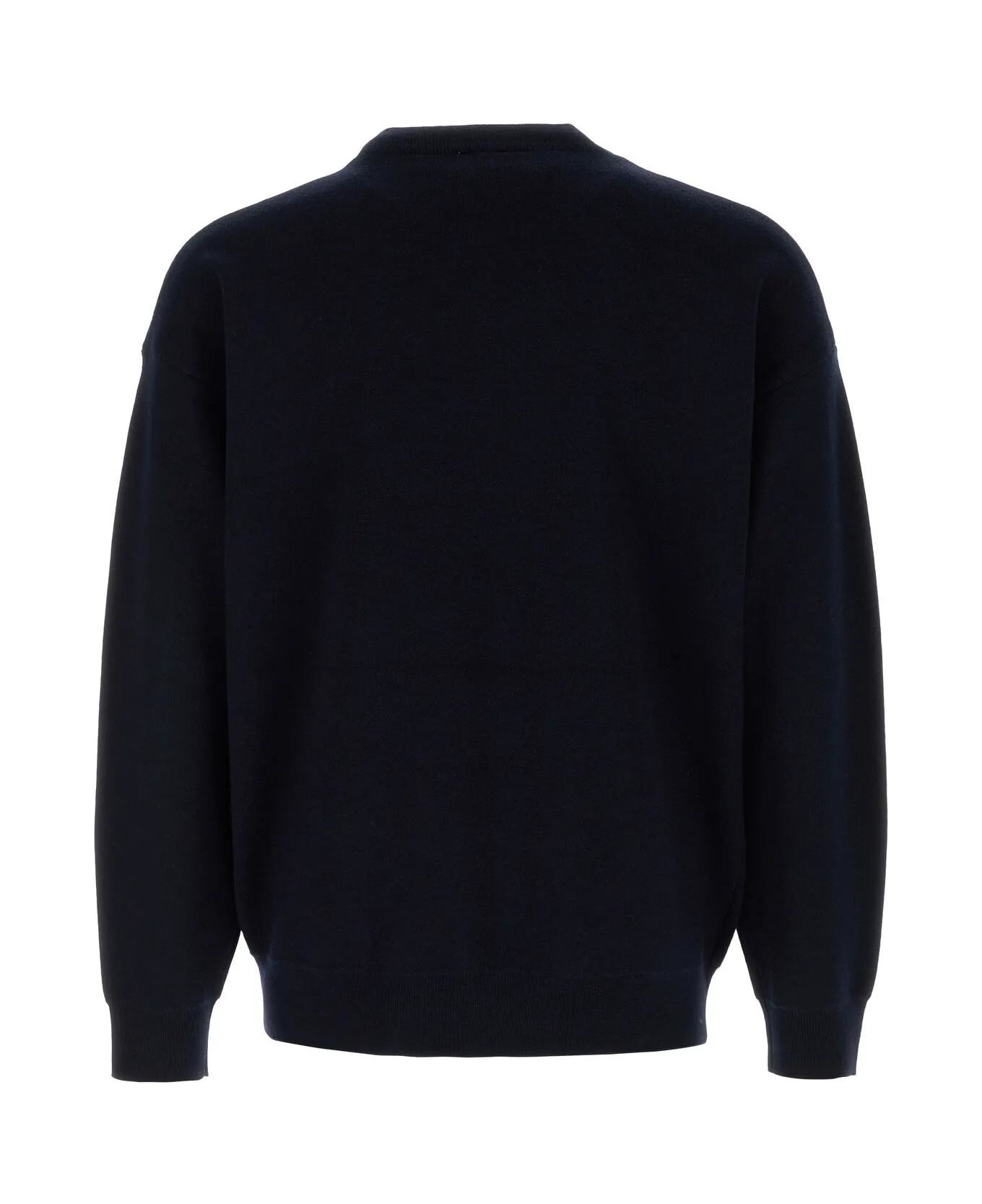 Drôle de Monsieur Midnight Blue Wool Sweater - Blue