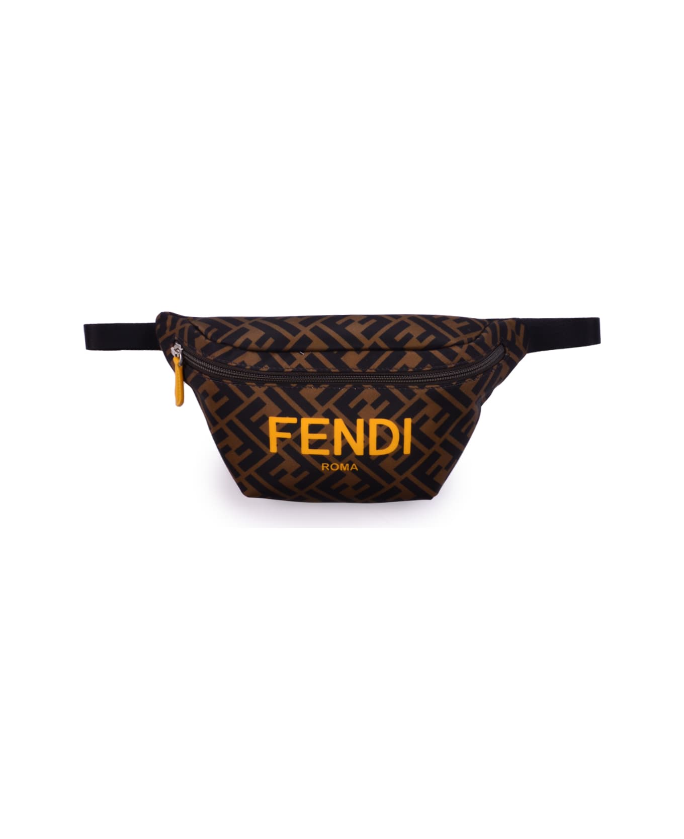 Fendi Fabric Belt Bag Ff - Brown