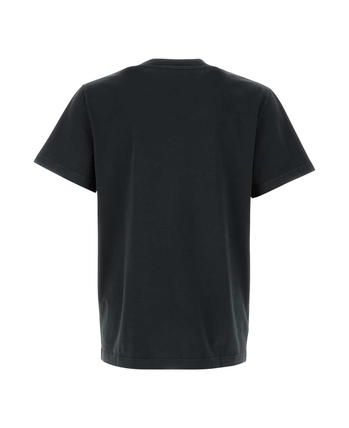 A.P.C. Slate Cotton T-shirt - NOIRBLANCCASSE