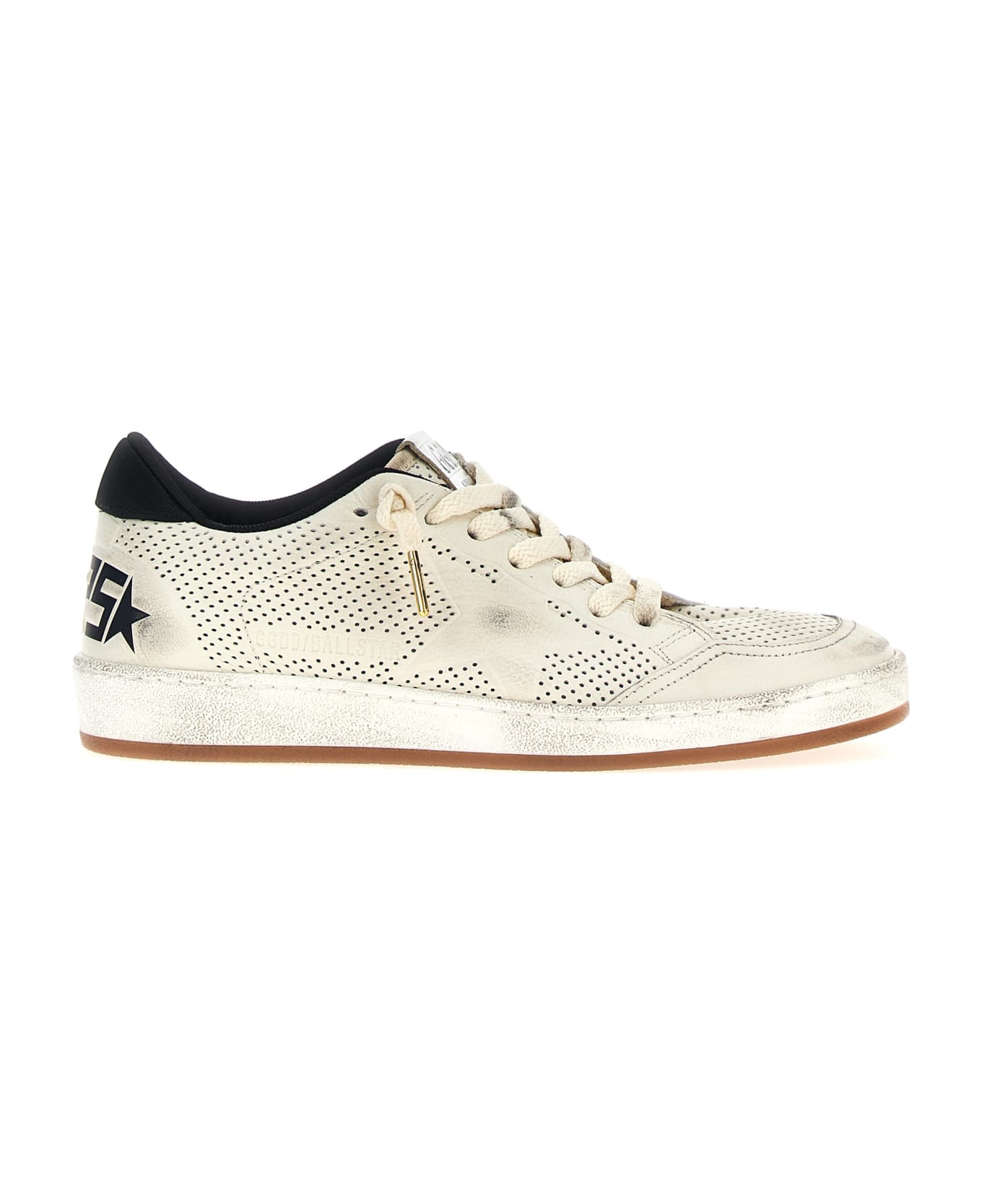 Golden Goose 'ball Star' Sneakers - White/Black