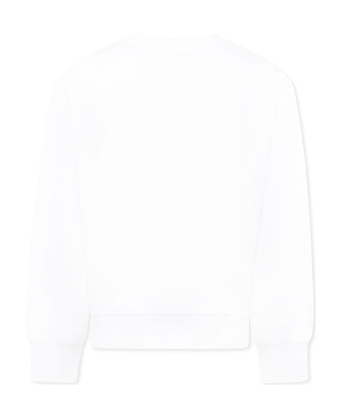 Diesel White Sweatshirt For Boy With Logo - White