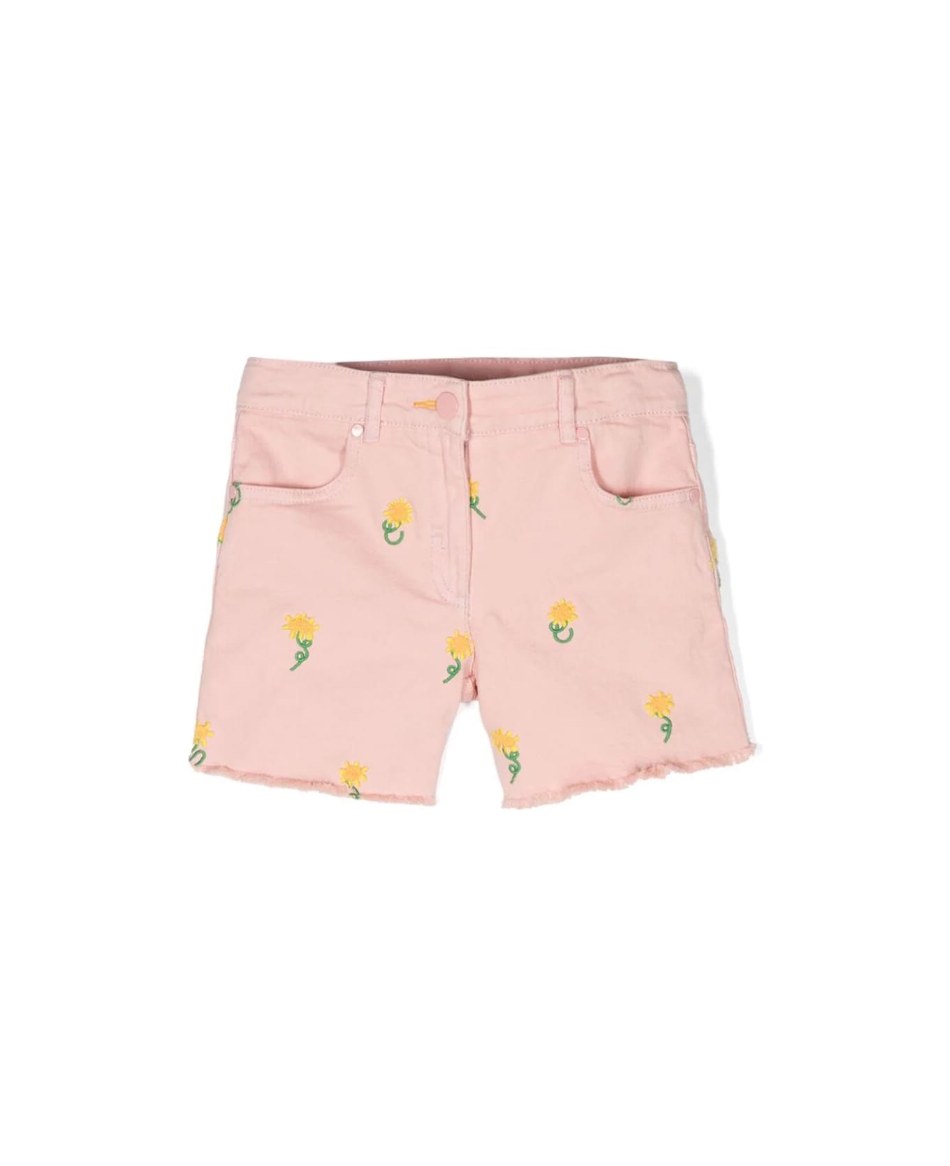 Stella McCartney Kids Shorts - Em Pink Embroidery ボトムス