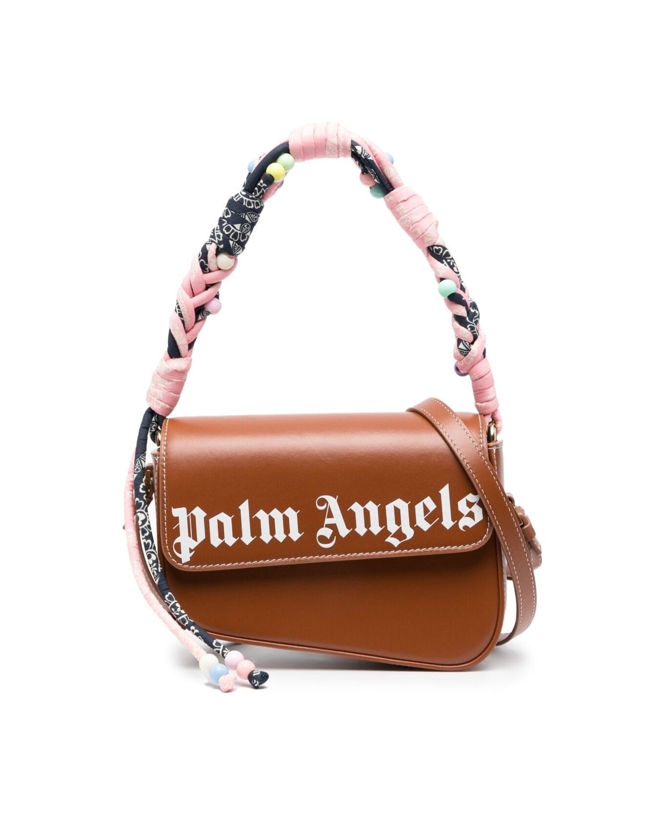 Palm Angels Plaited Bandana Crash Bag - Brown