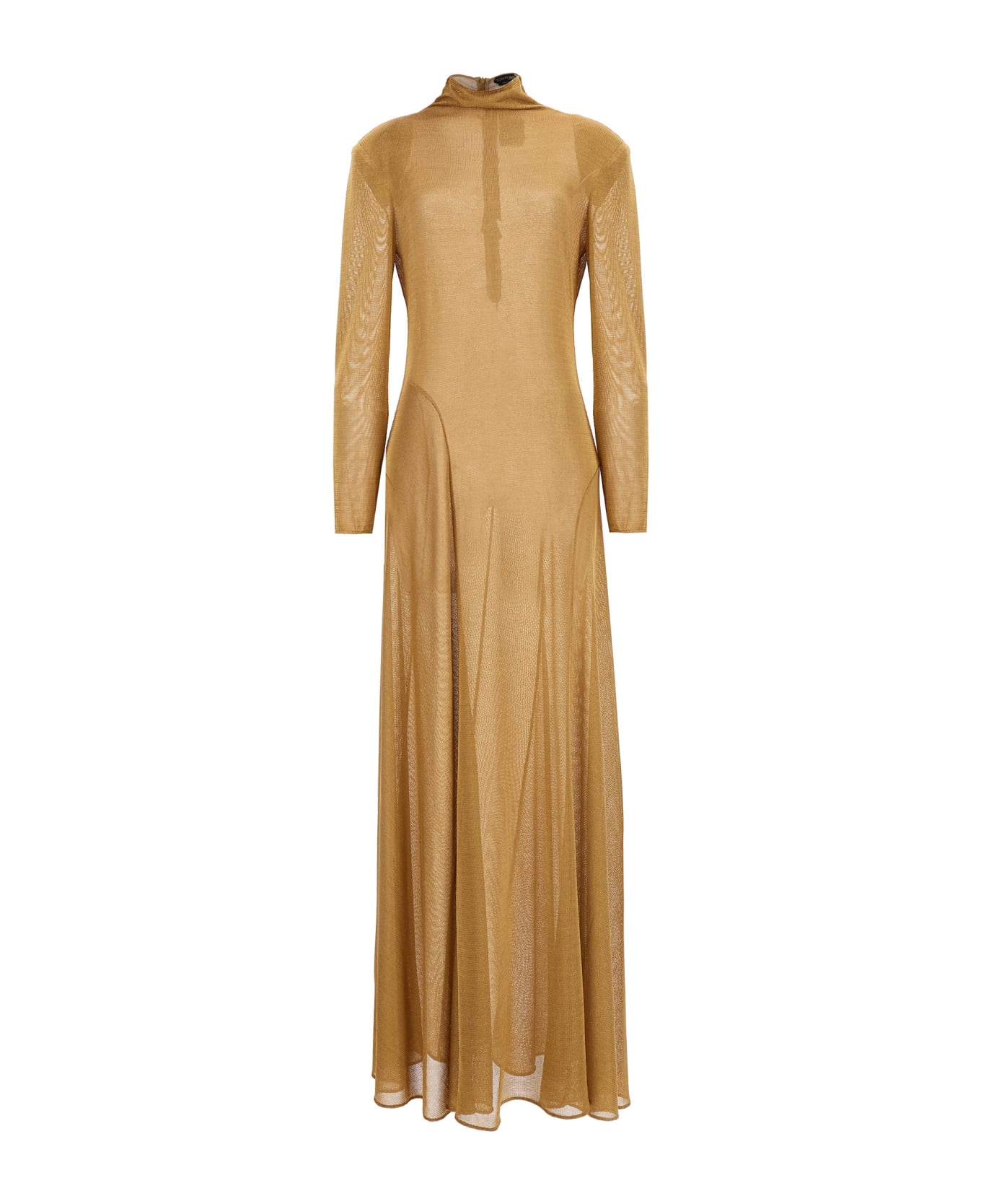 Tom Ford Lurex Knit Long Dress - Gold