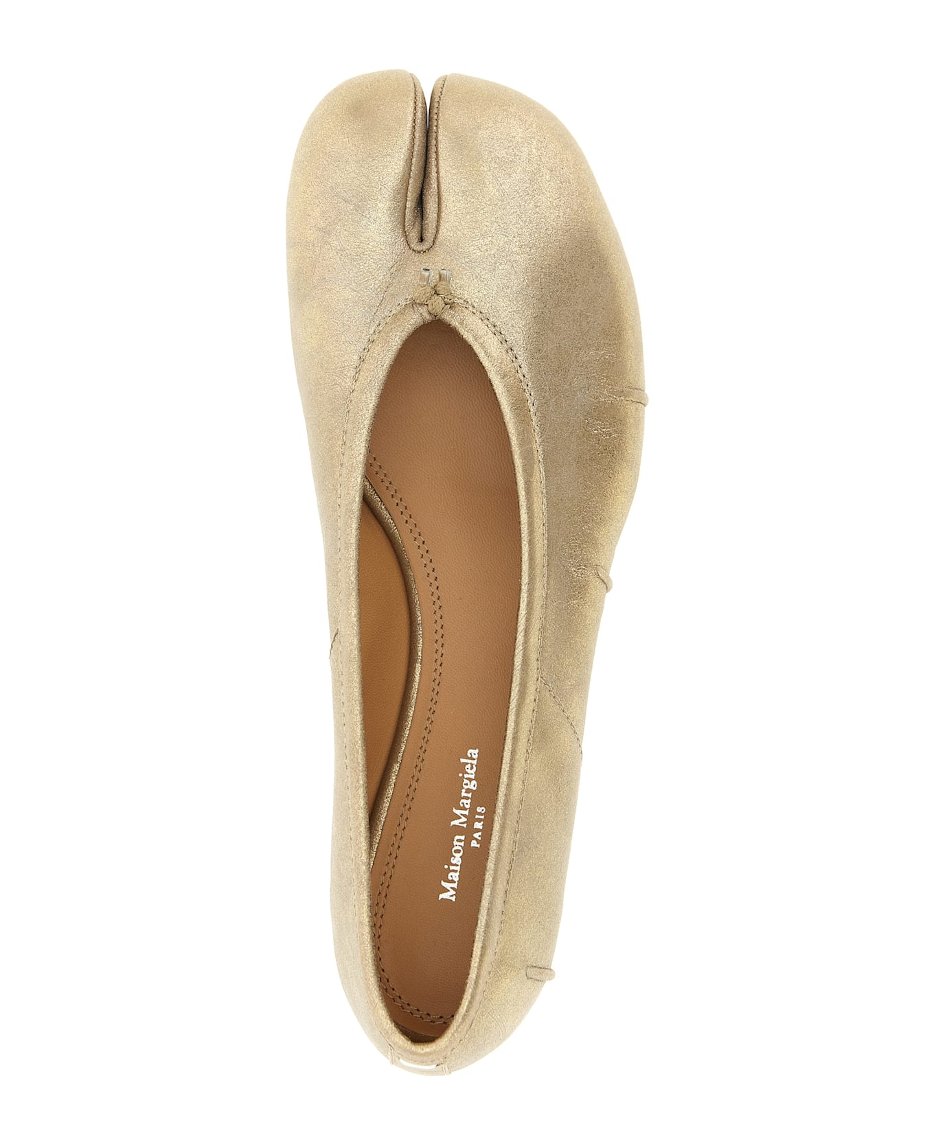 Maison Margiela 'tabi New' Ballet Flats - Gold