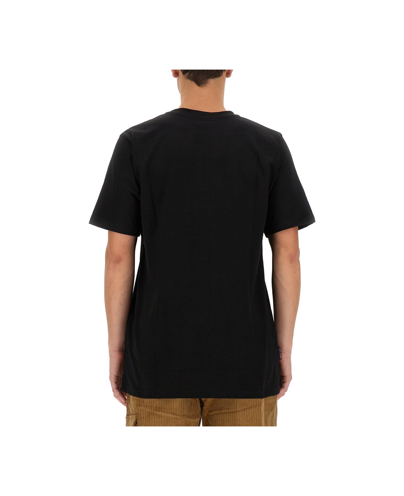 Family First Milano T-shirt With Logo - BLACK