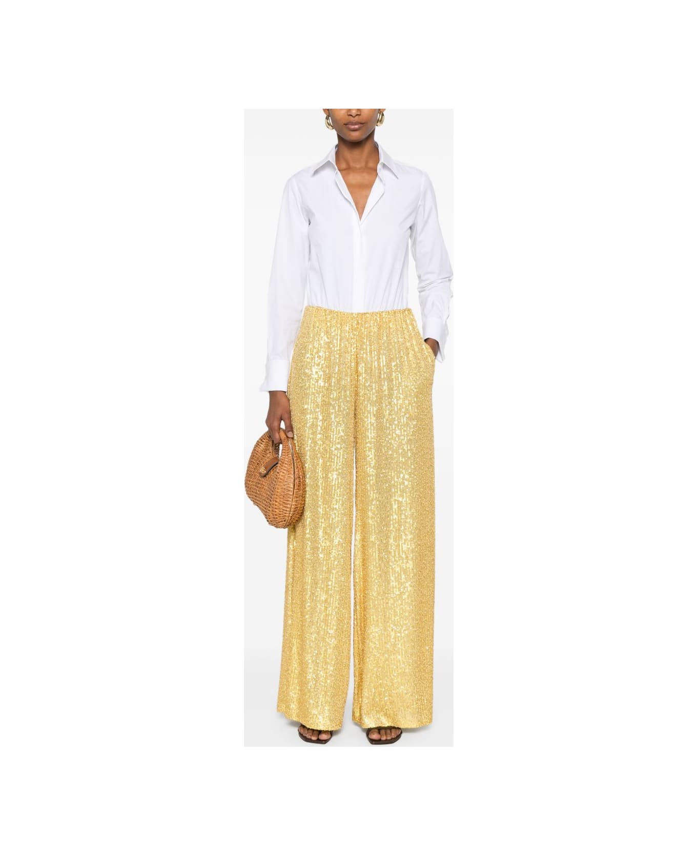 Norma Kamali Wide-leg Trousers - Yellow