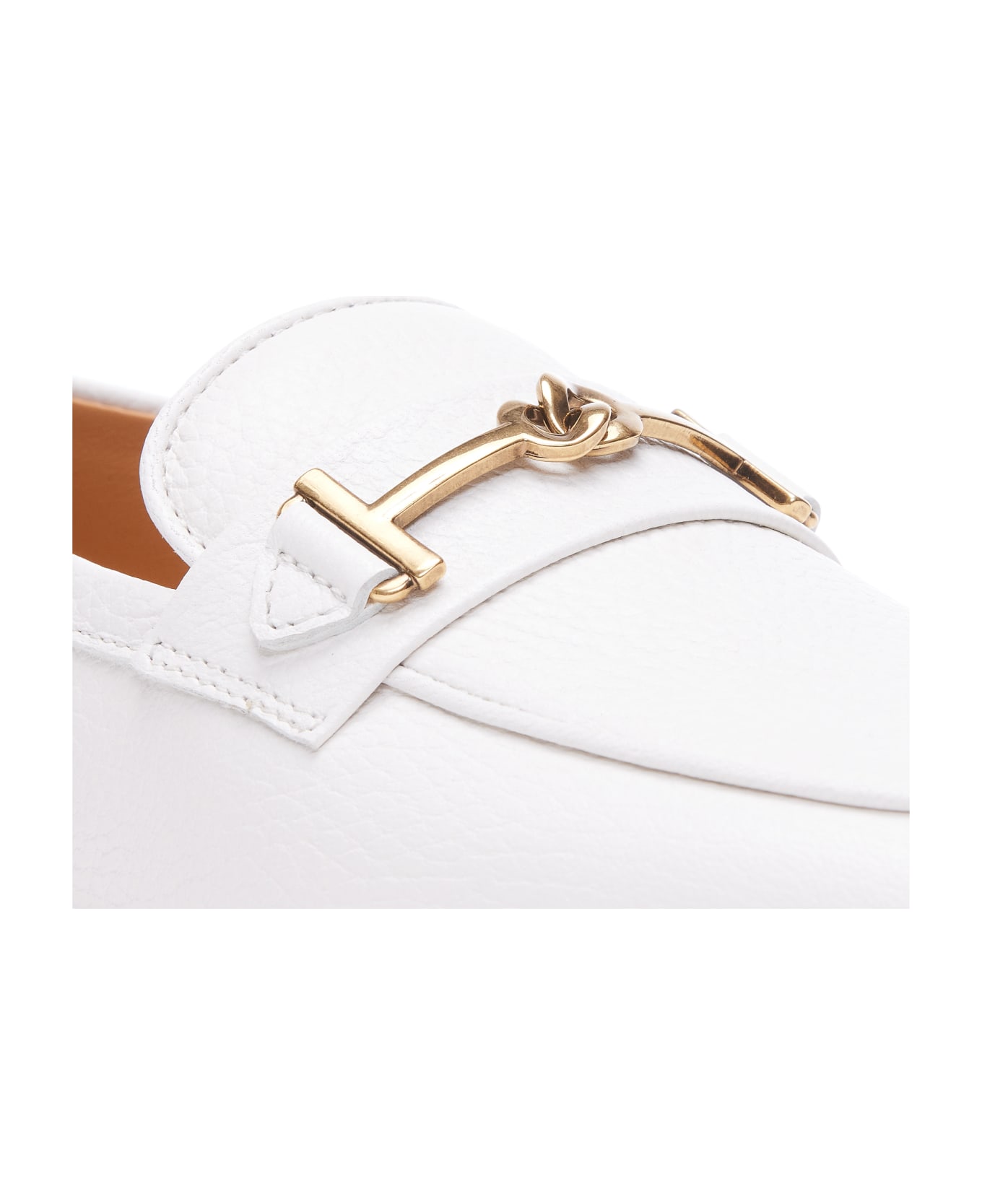 Tod's Leather Loafers - White フラットシューズ