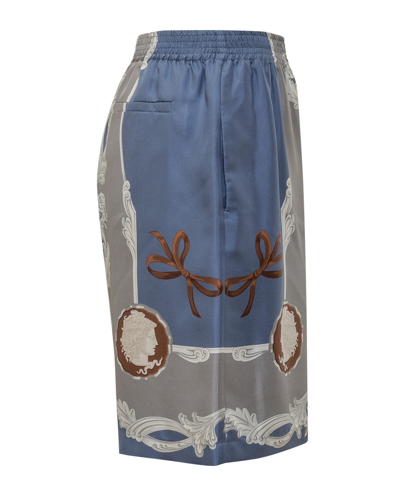 Versace Cameo Silk Short - Blue