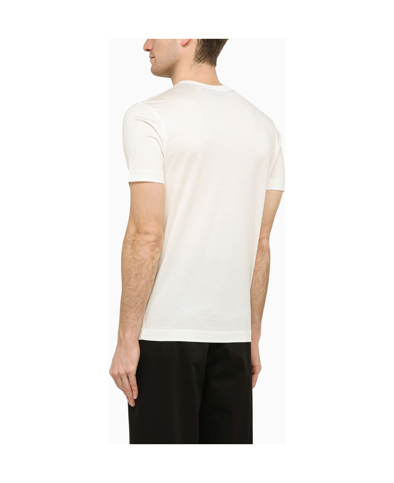 【送料&関税込】Burberry Embroidered Hem White T-shirt Burberry T-shirt with embroidered logo | Men's Clothing | Vitkac